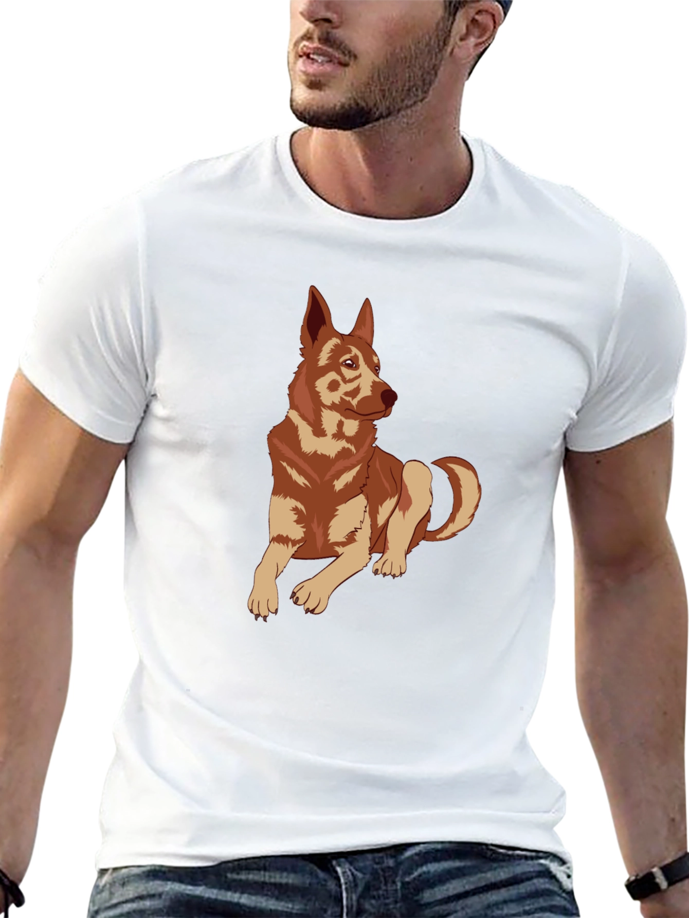Dog Graphic Tee - Stylish Casual Wear