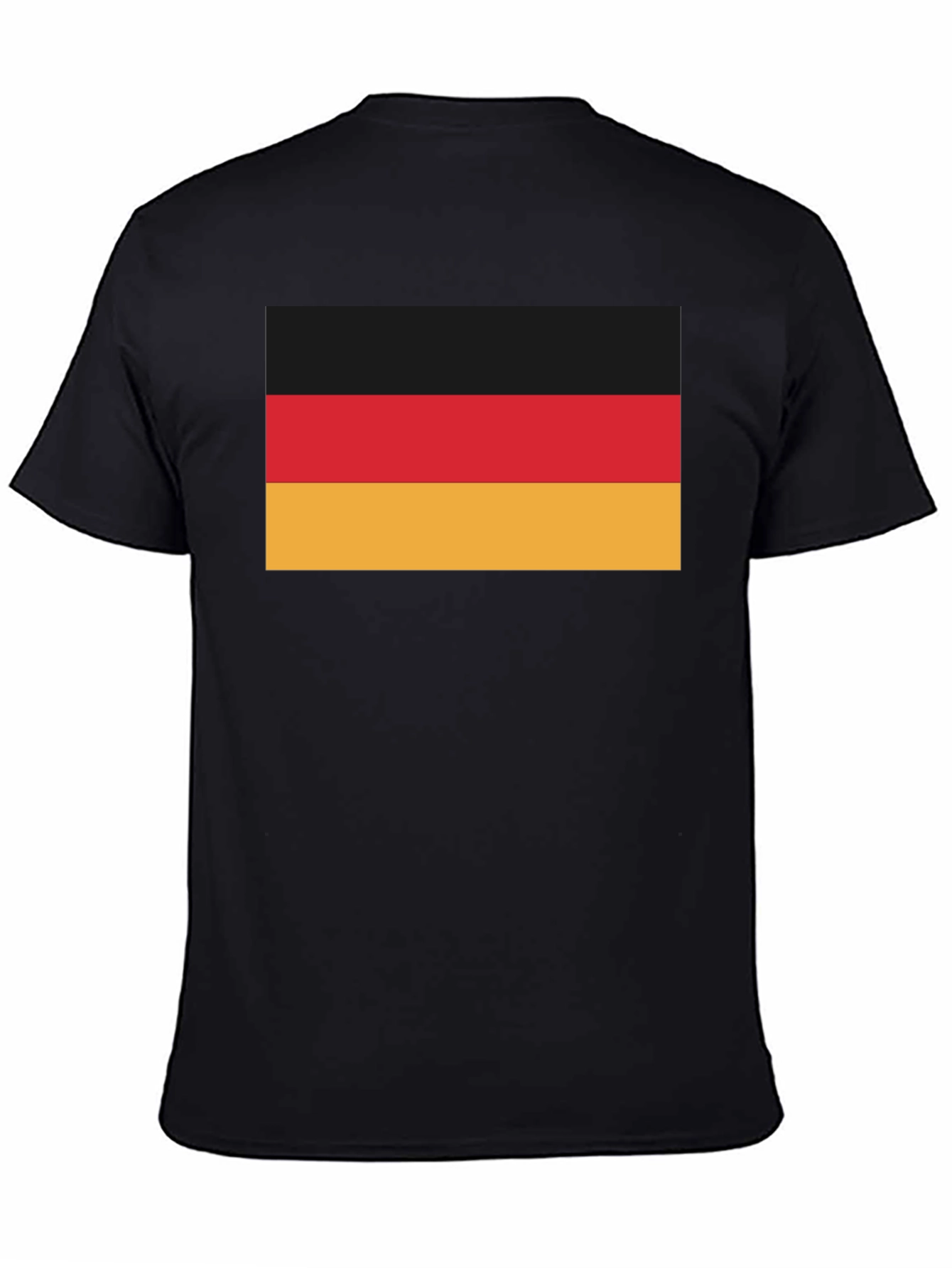 German Flag T-Shirt - Black Crew Neck Tee