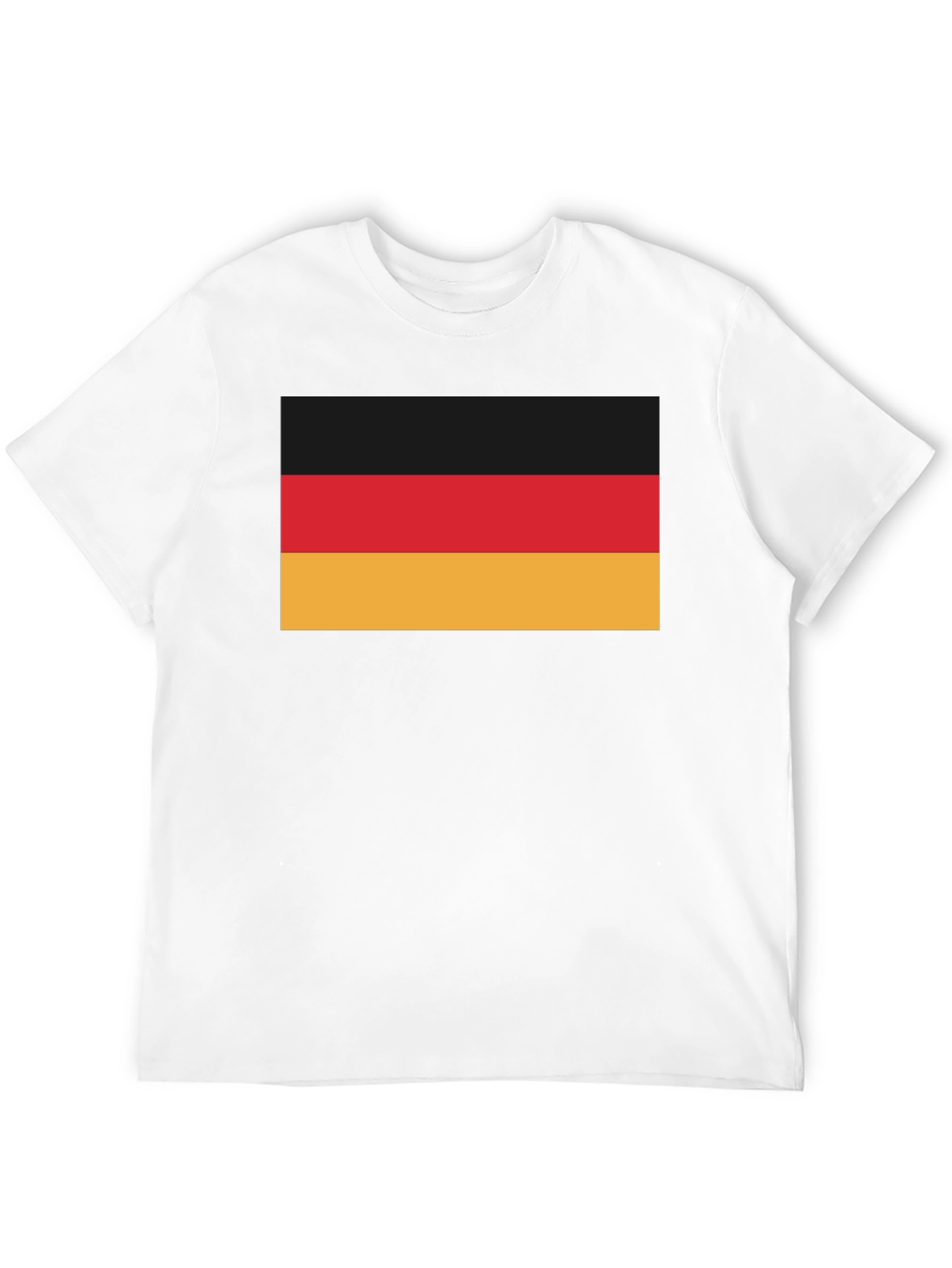 German Flag T-Shirt - Black Crew Neck Tee