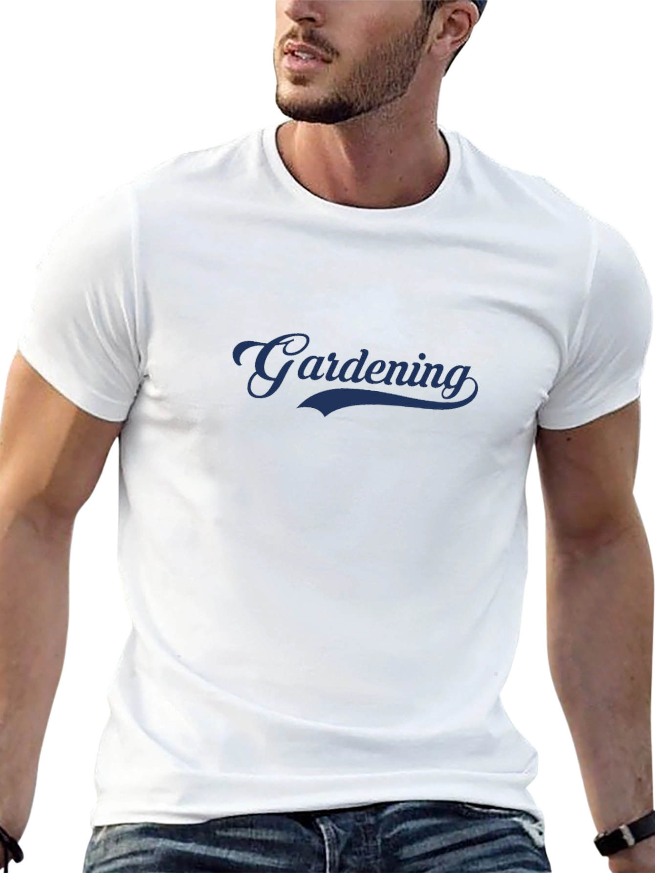 Gardening T-Shirt - Dark Blue