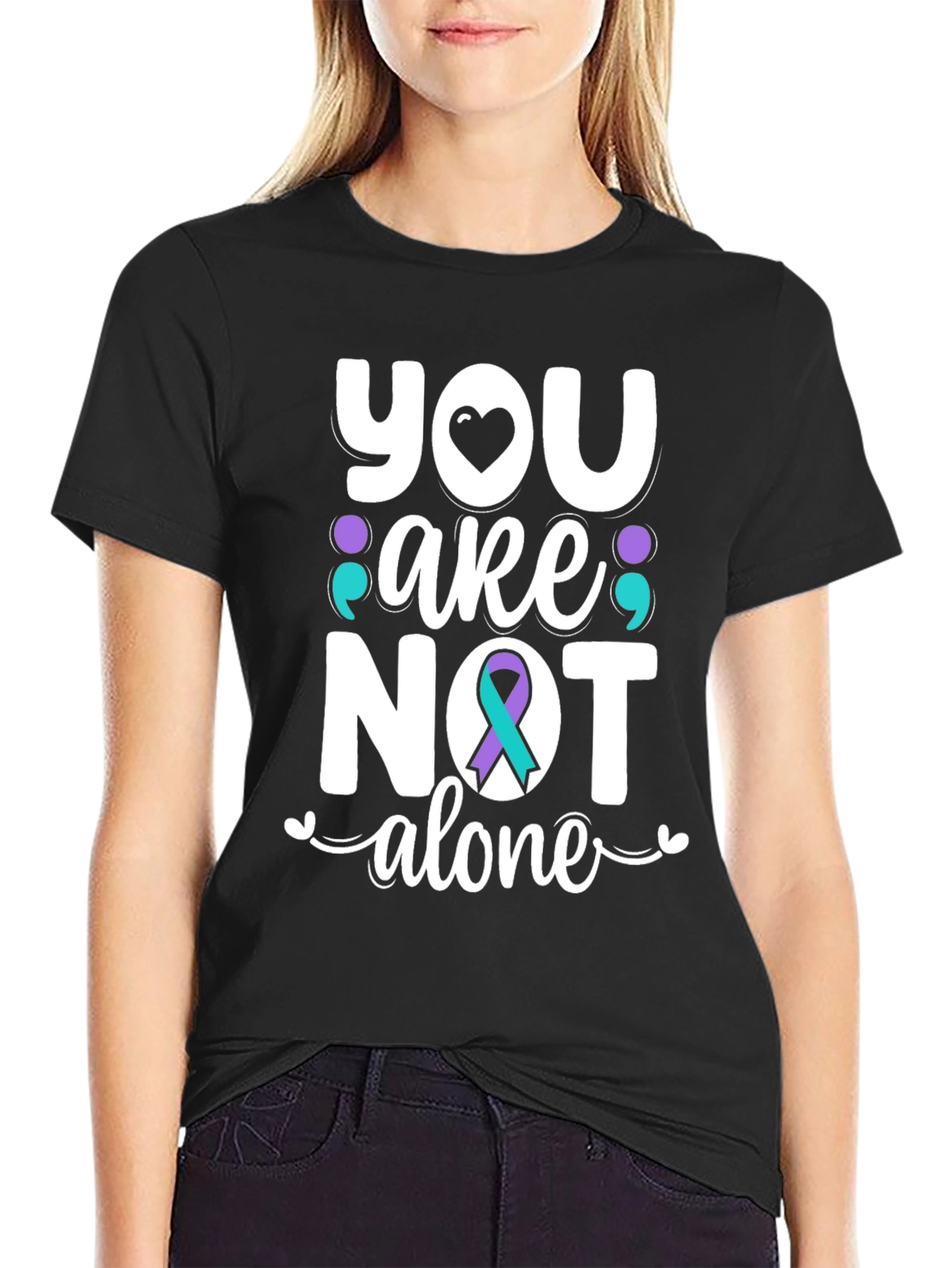 You Are Not Alone T-Shirt Suicide Awareness