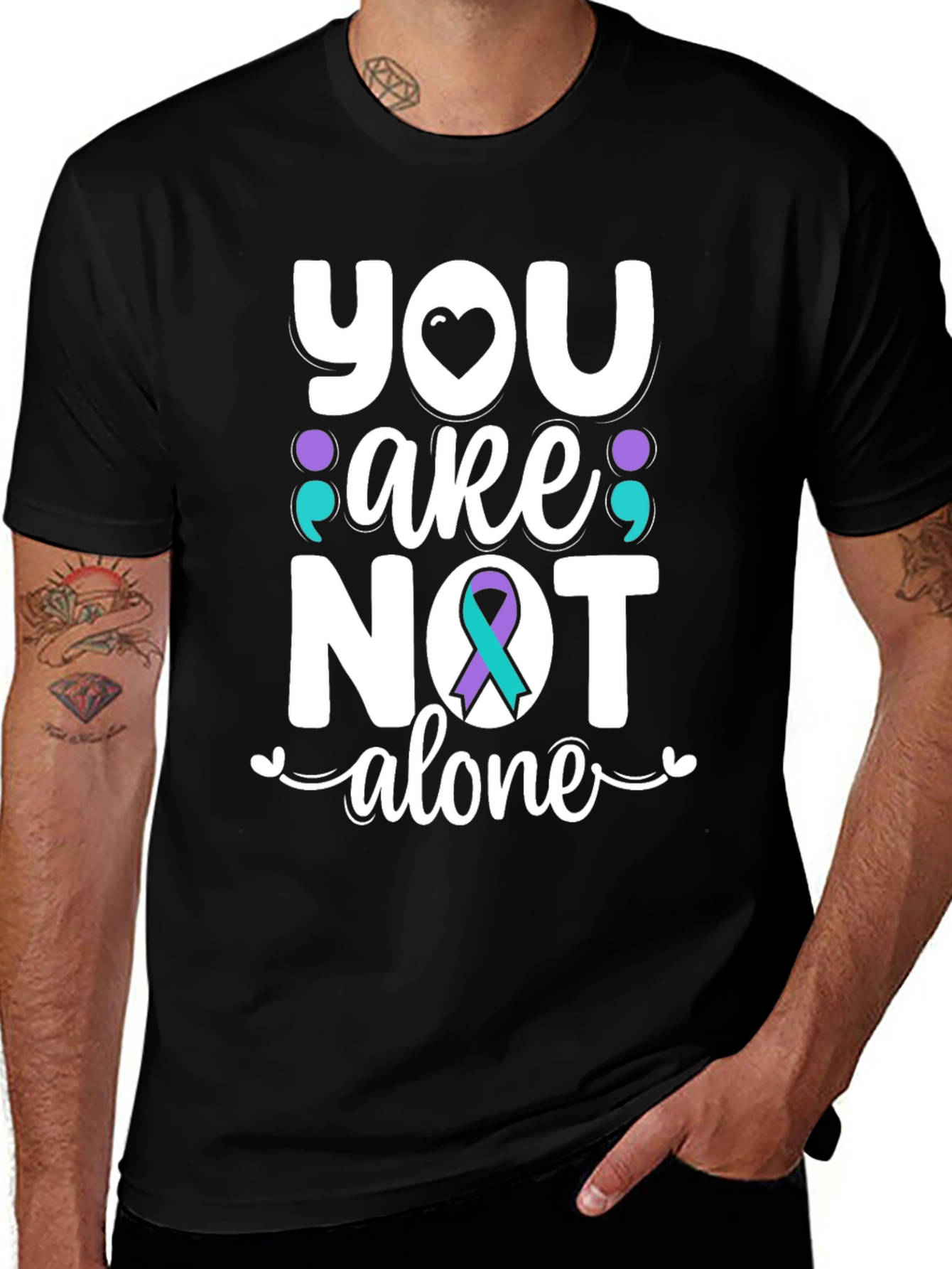 You Are Not Alone T-Shirt Suicide Awareness