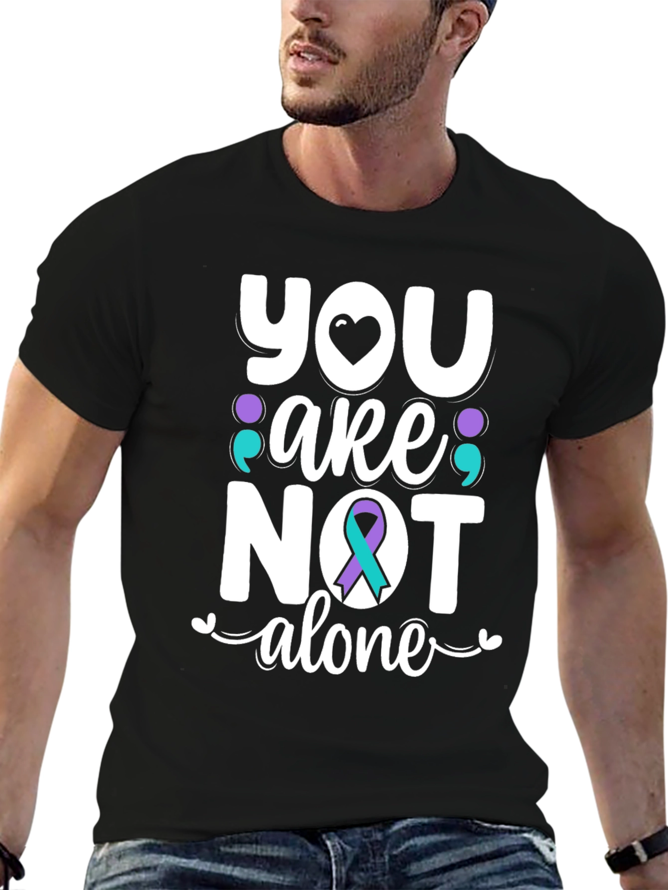 You Are Not Alone T-Shirt Suicide Awareness