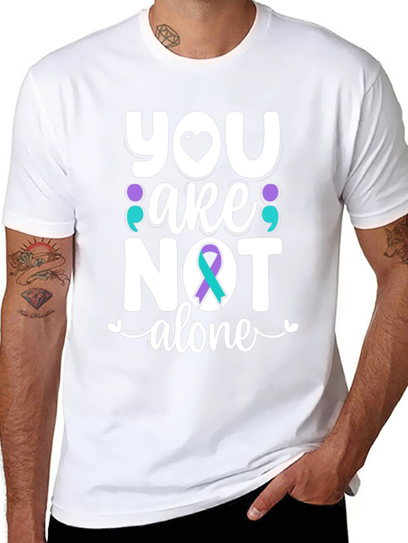 You Are Not Alone T-Shirt Suicide Awareness