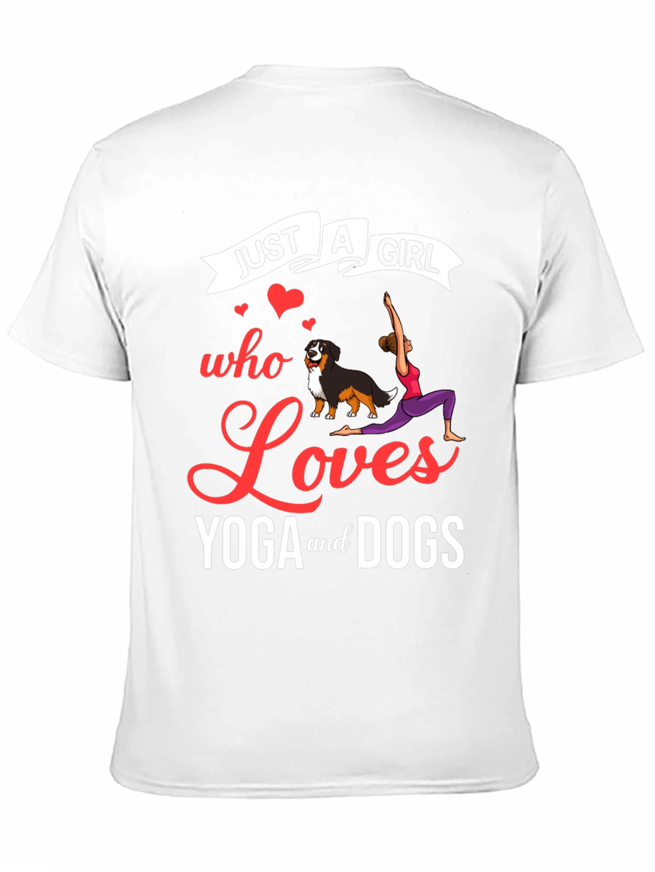 Just A Girl Who Loves Yoga And Dogs T-Shirt