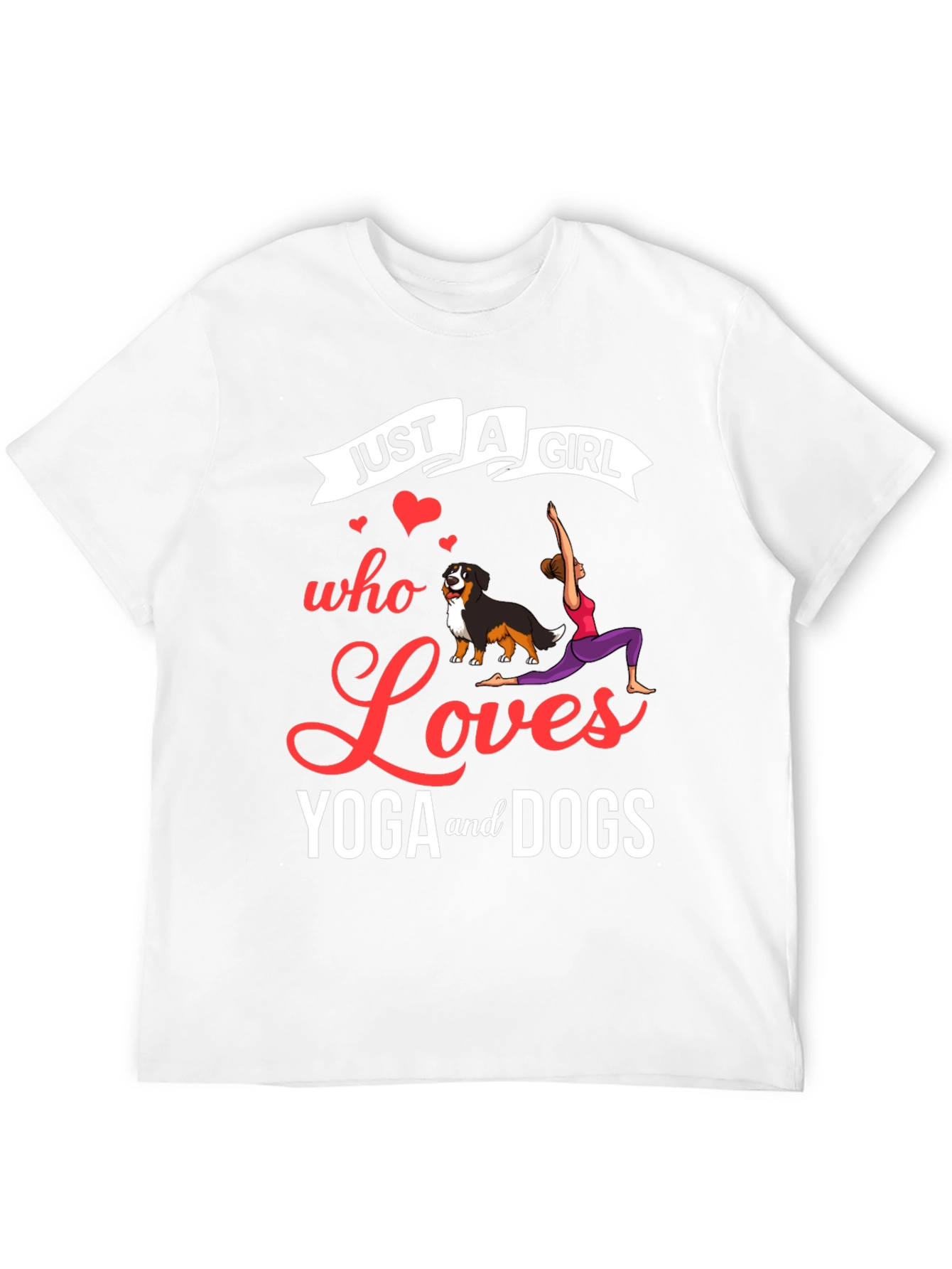 Just A Girl Who Loves Yoga And Dogs T-Shirt