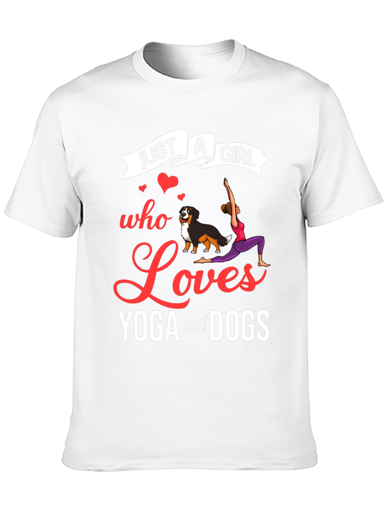 Just A Girl Who Loves Yoga And Dogs T-Shirt