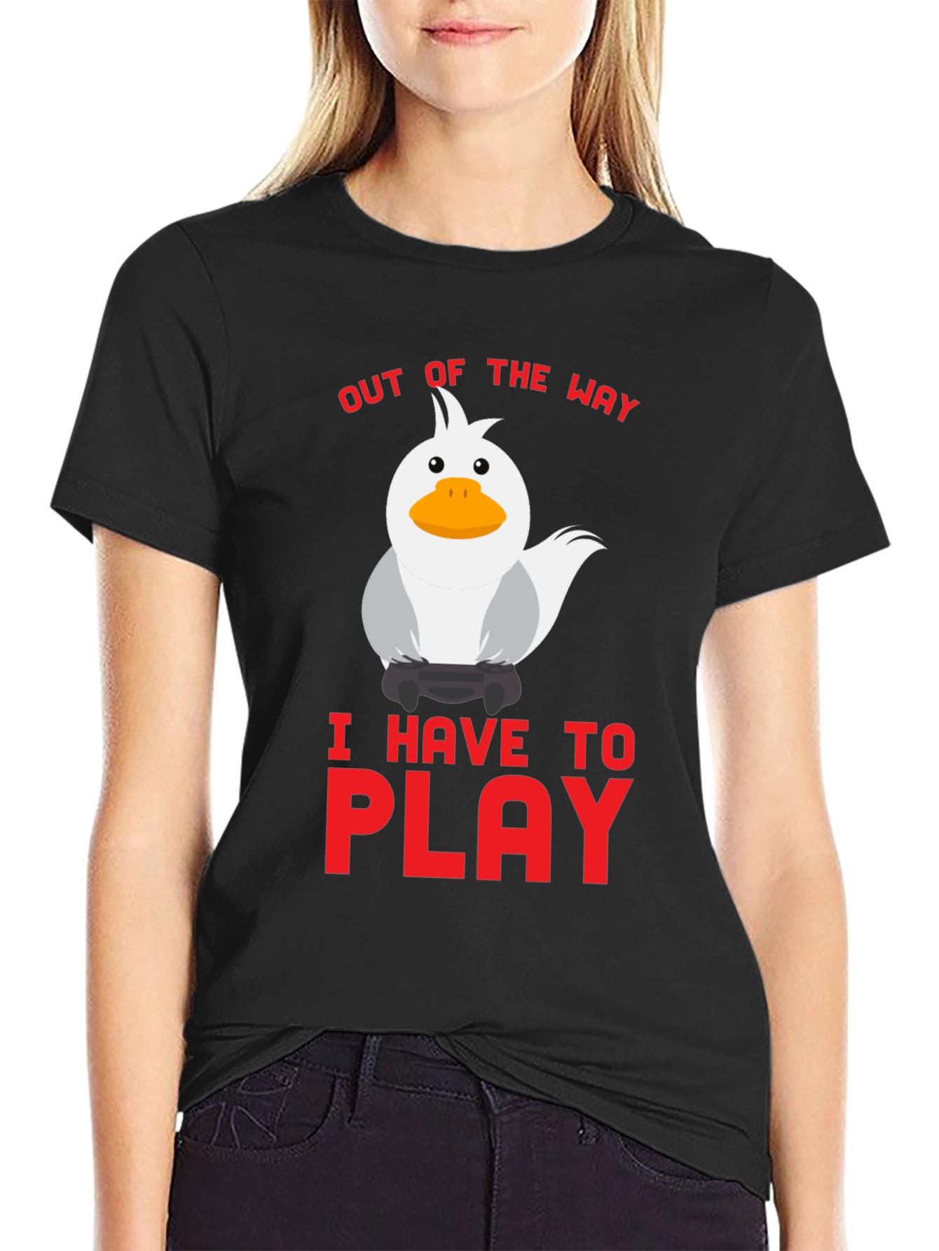 Out of the Way - Gaming Duck T-Shirt