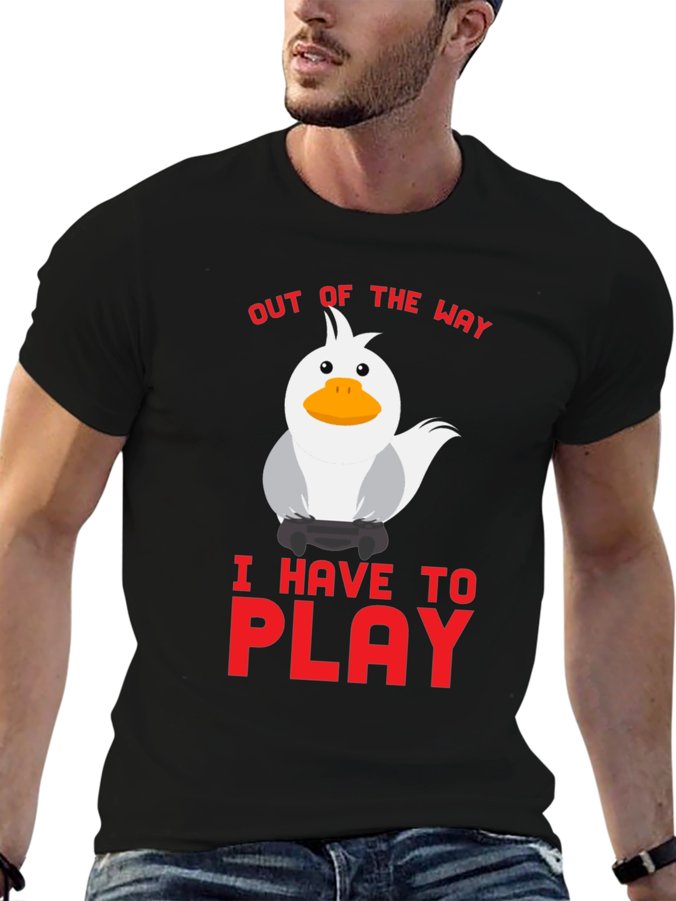 Out of the Way - Gaming Duck T-Shirt
