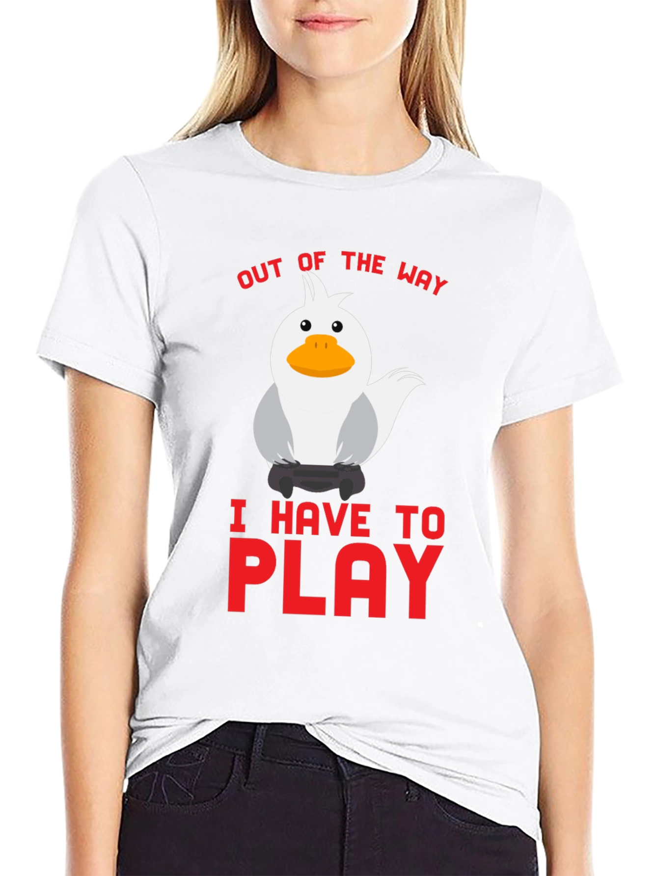 Out of the Way - Gaming Duck T-Shirt