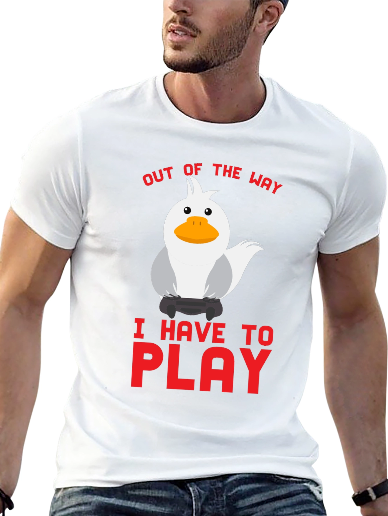 Out of the Way - Gaming Duck T-Shirt