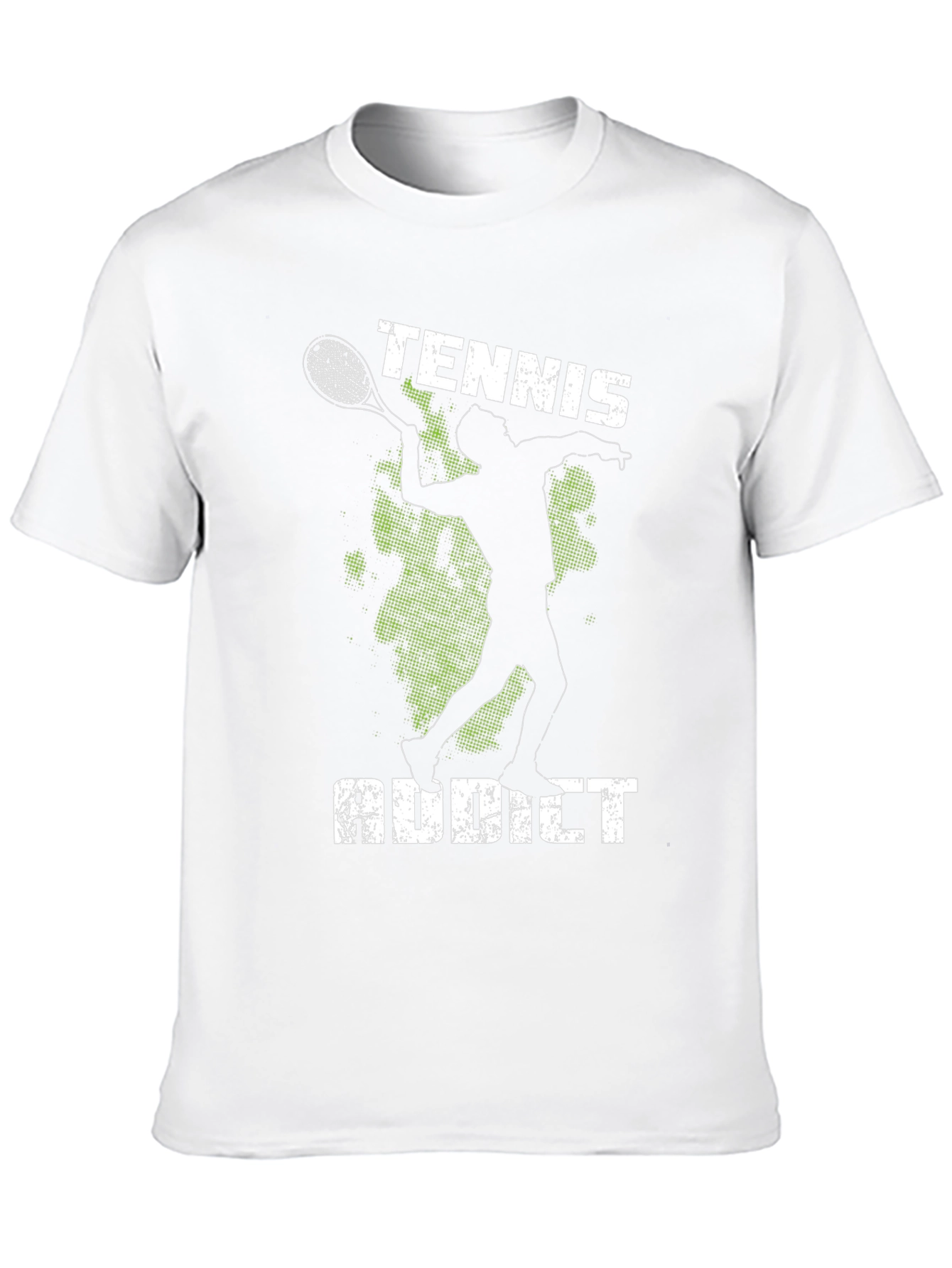 Tennis Addict Graphic Tee - Black Cotton T-Shirt