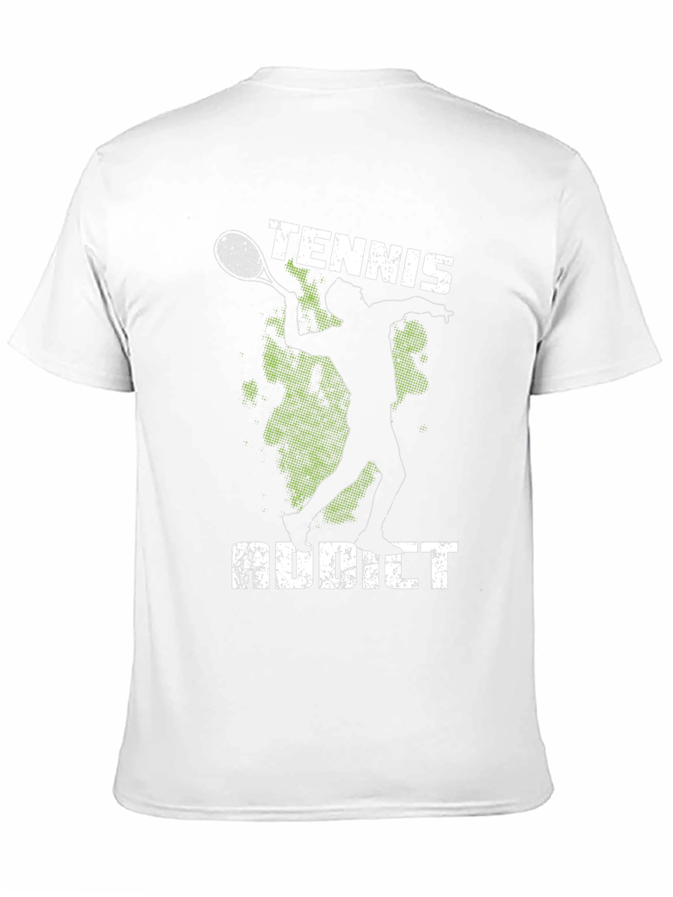 Tennis Addict Graphic Tee - Black Cotton T-Shirt