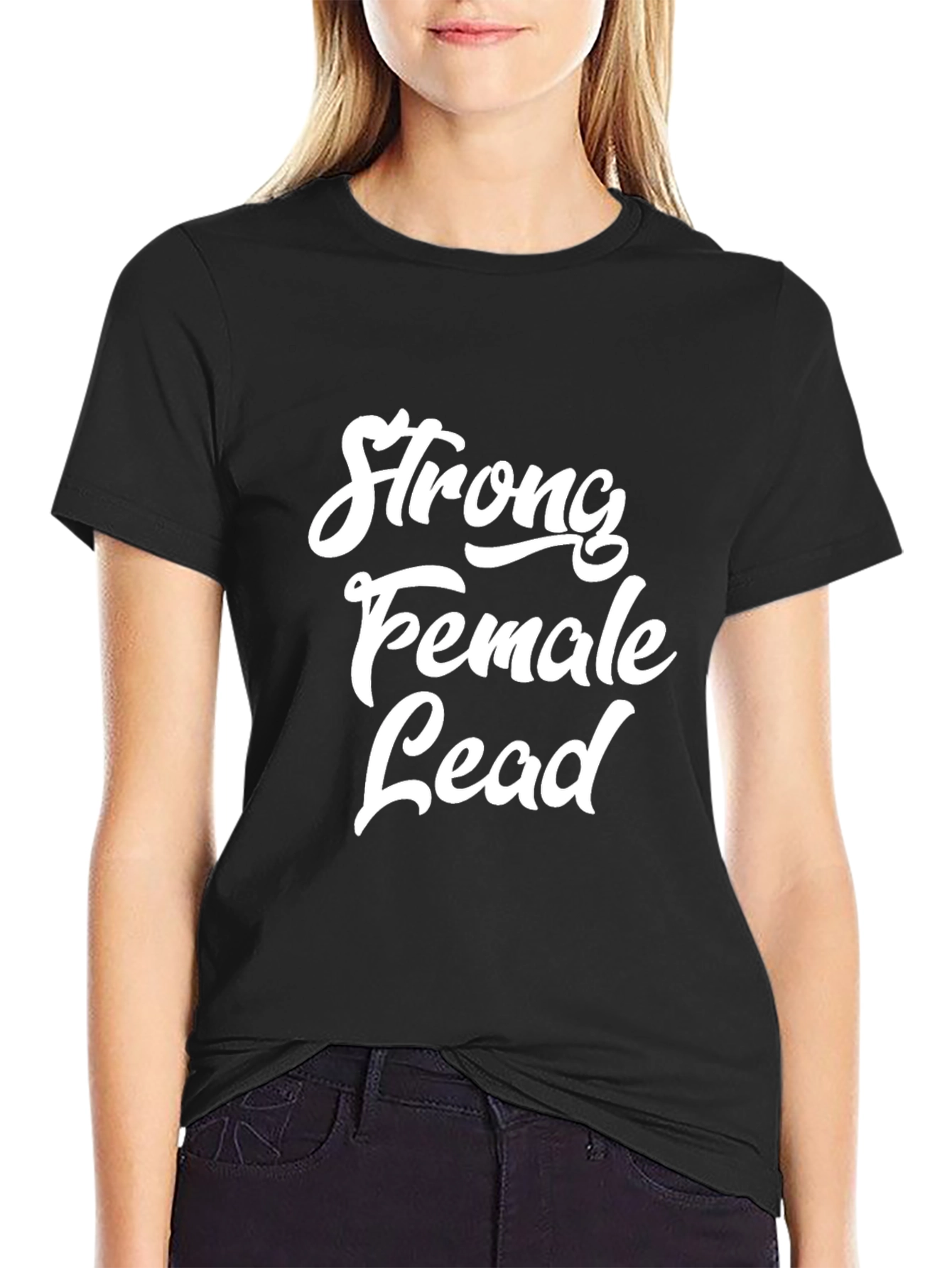 Strong Female Lead Graphic Tee - Black Unisex T-Shirt