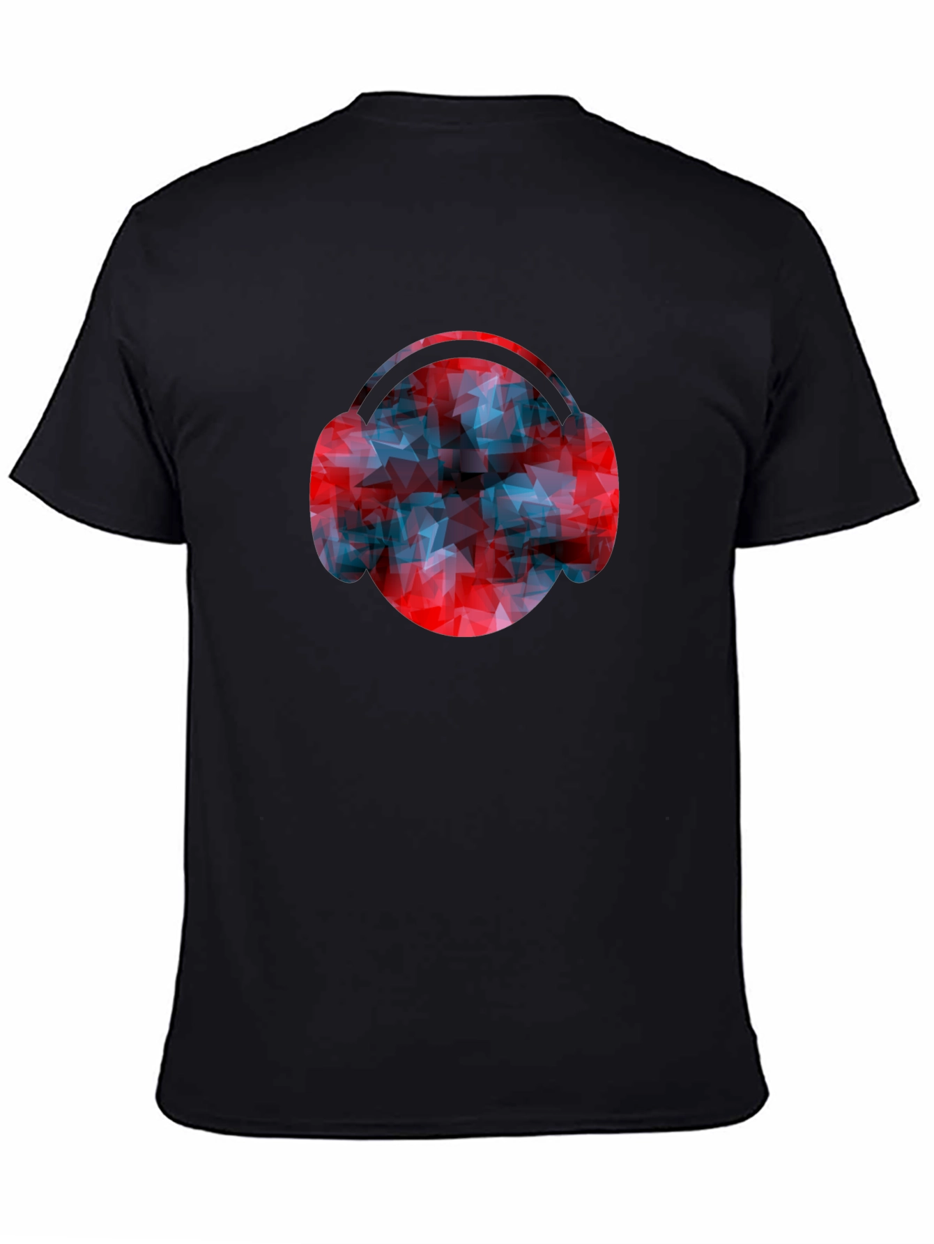 Abstract Headphones Graphic Tee - Modern Design