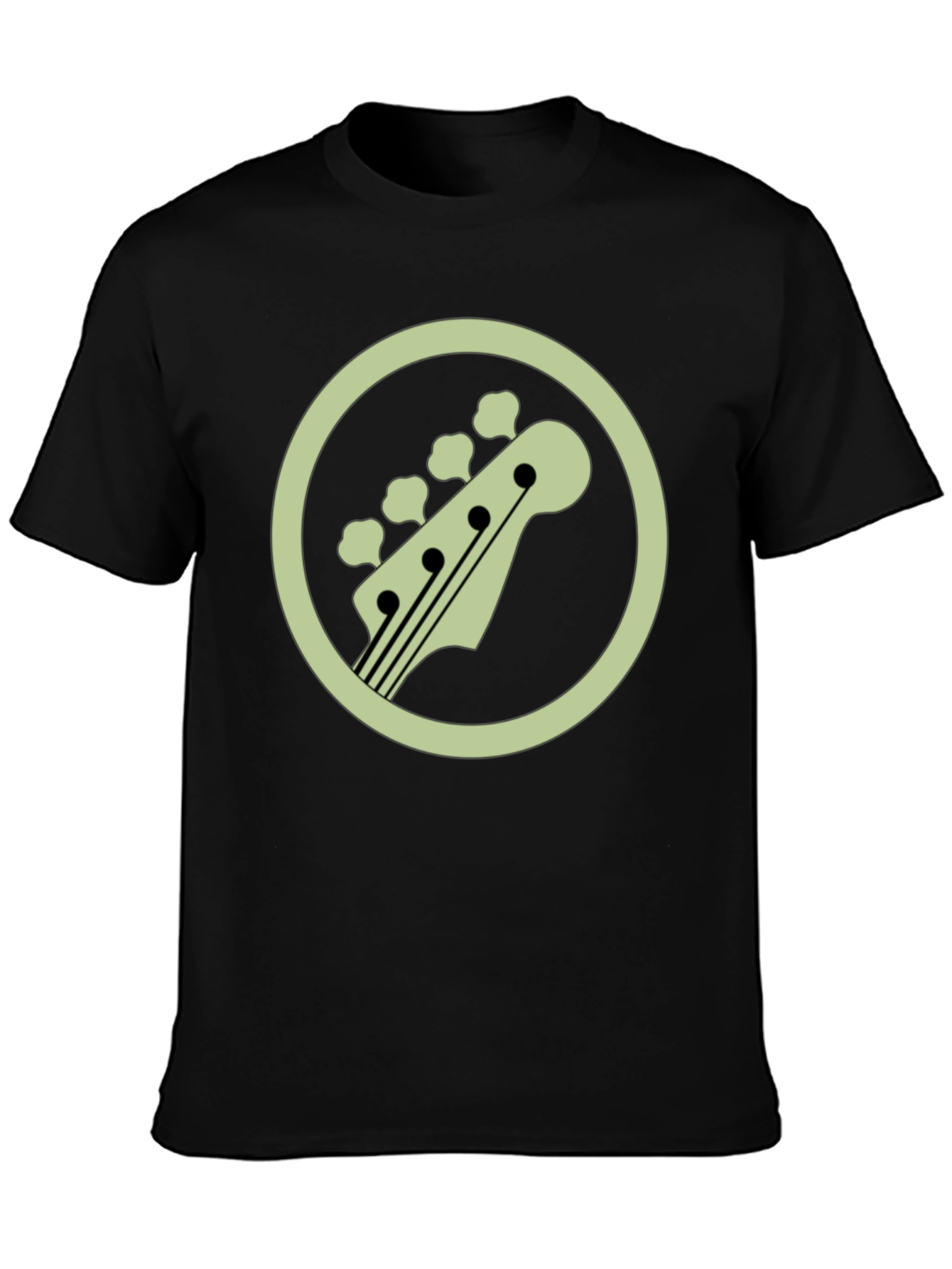 Bass Guitar Head T-Shirt - Cool Musician Tee