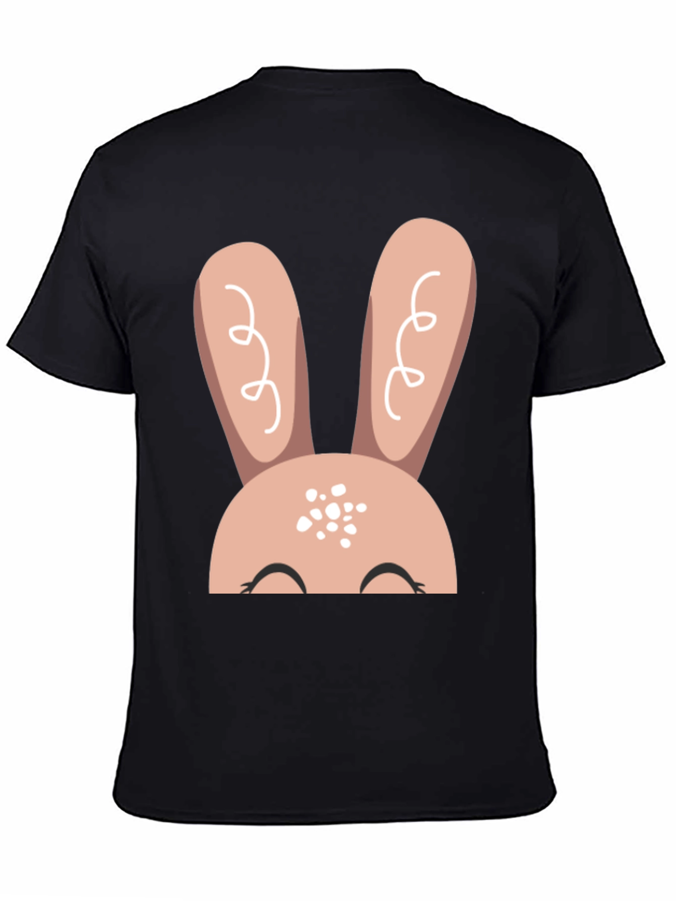 Cute Easter Bunny T-Shirt - Black