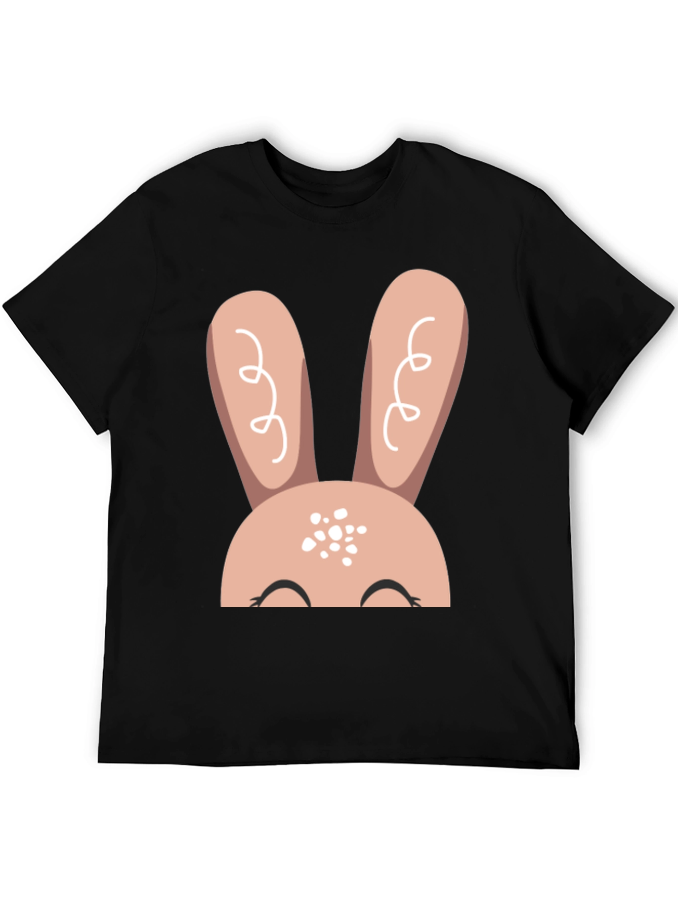 Cute Easter Bunny T-Shirt - Black