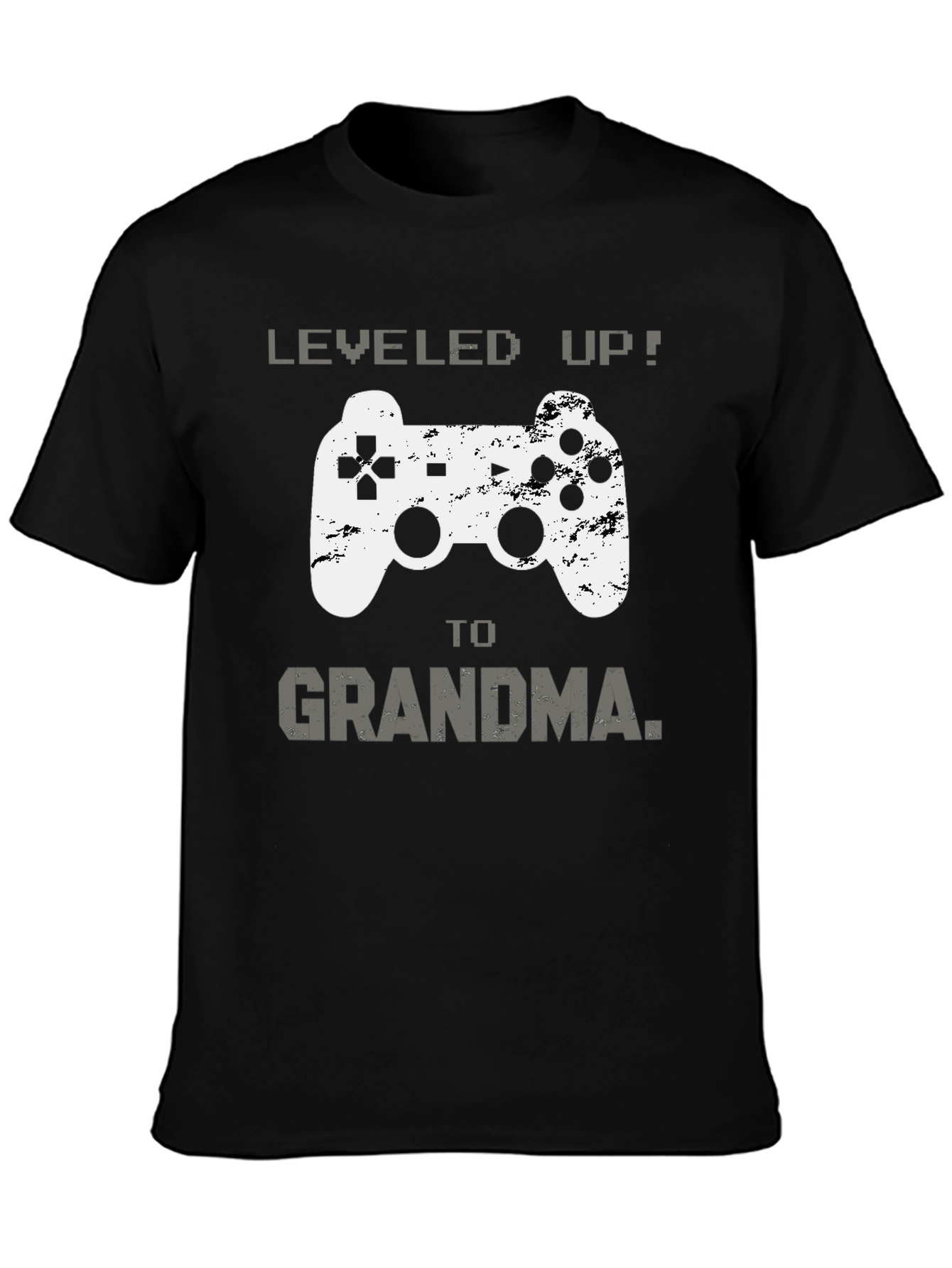 Leveled Up to Grandma T-Shirt Gamer Gift