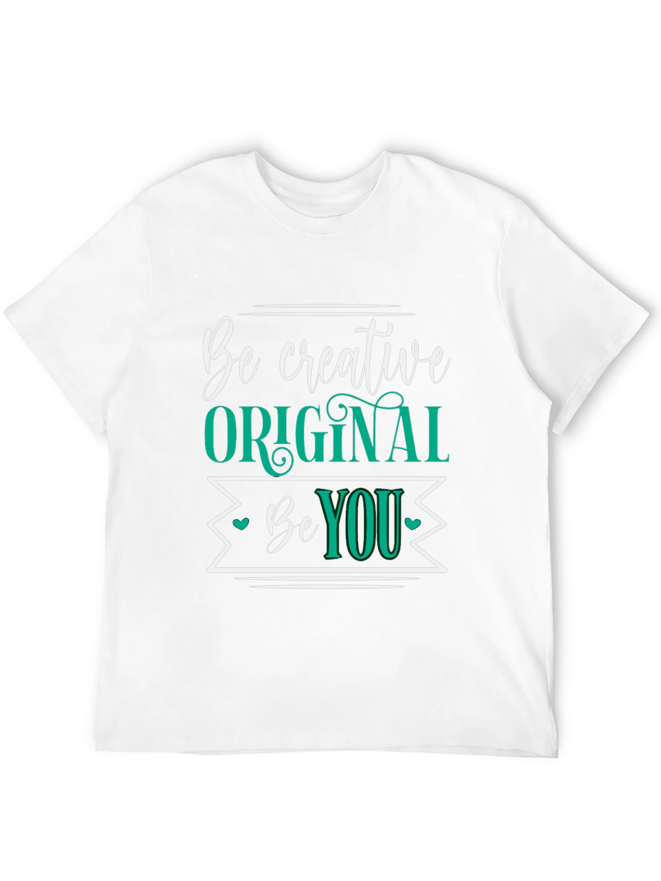 Be Creative Original You Black Graphic Tee