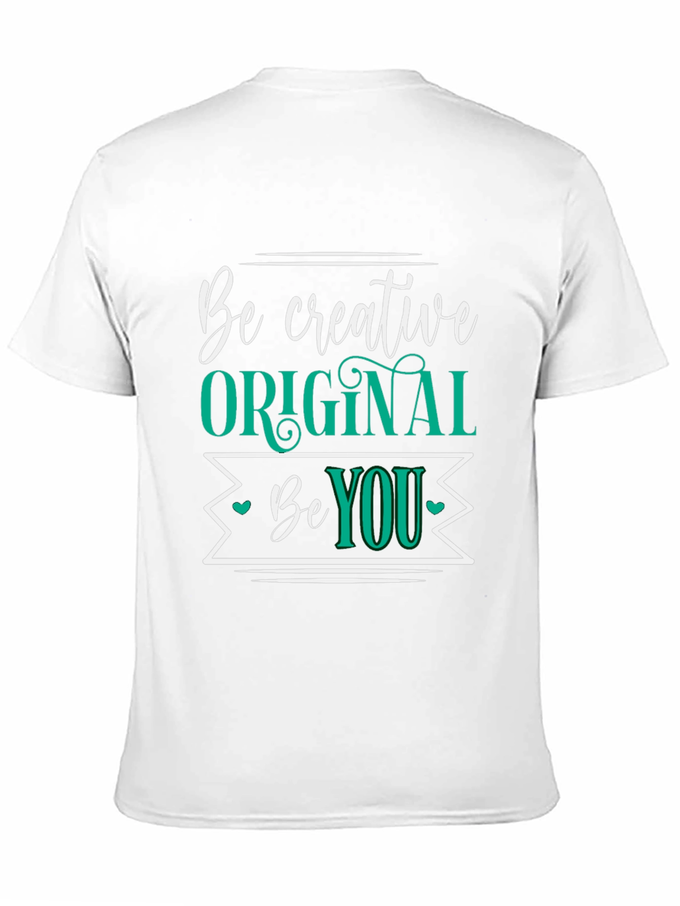 Be Creative Original You Black Graphic Tee