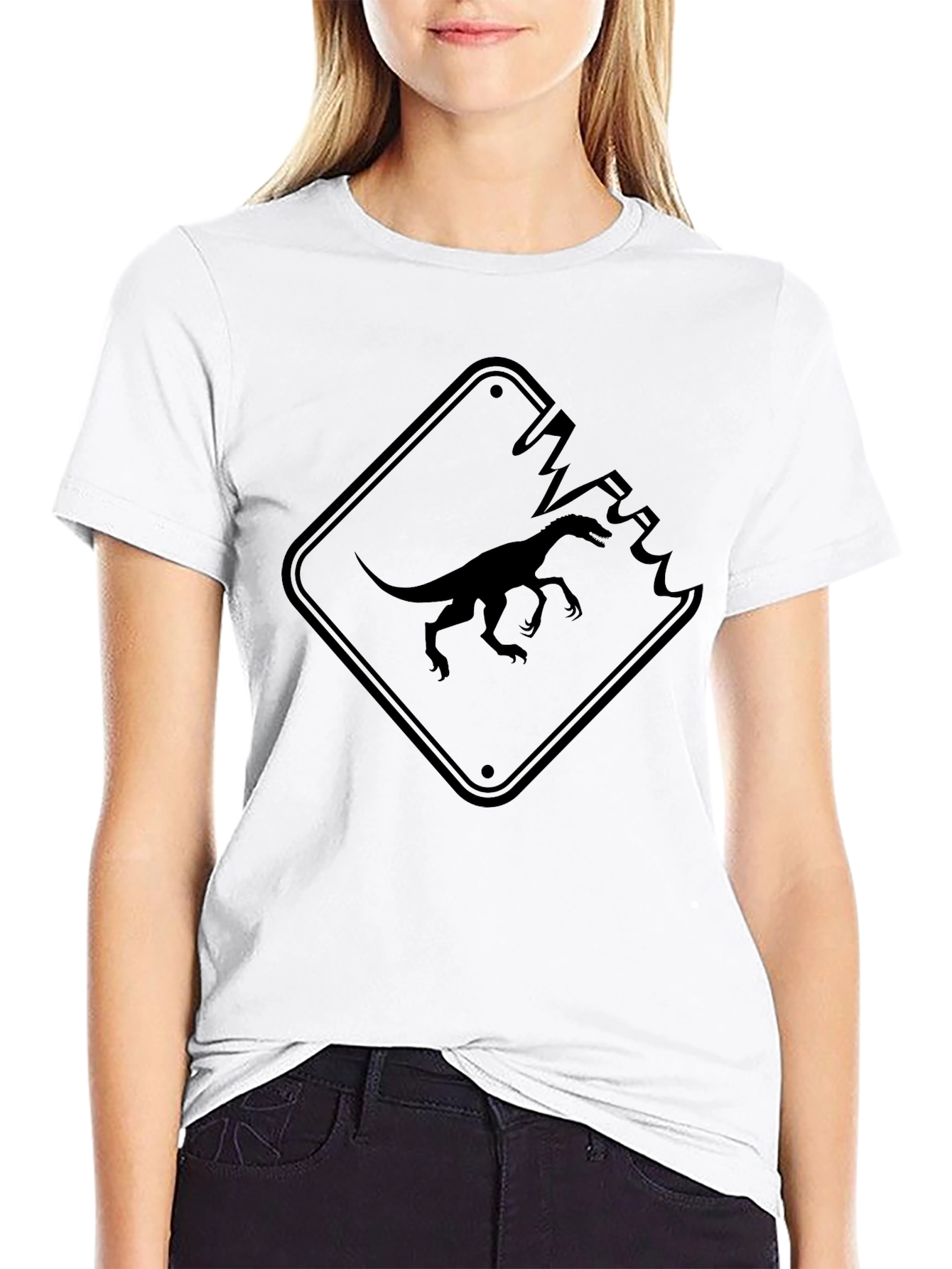Dinosaur Sign T-Shirt - Graphic Tee