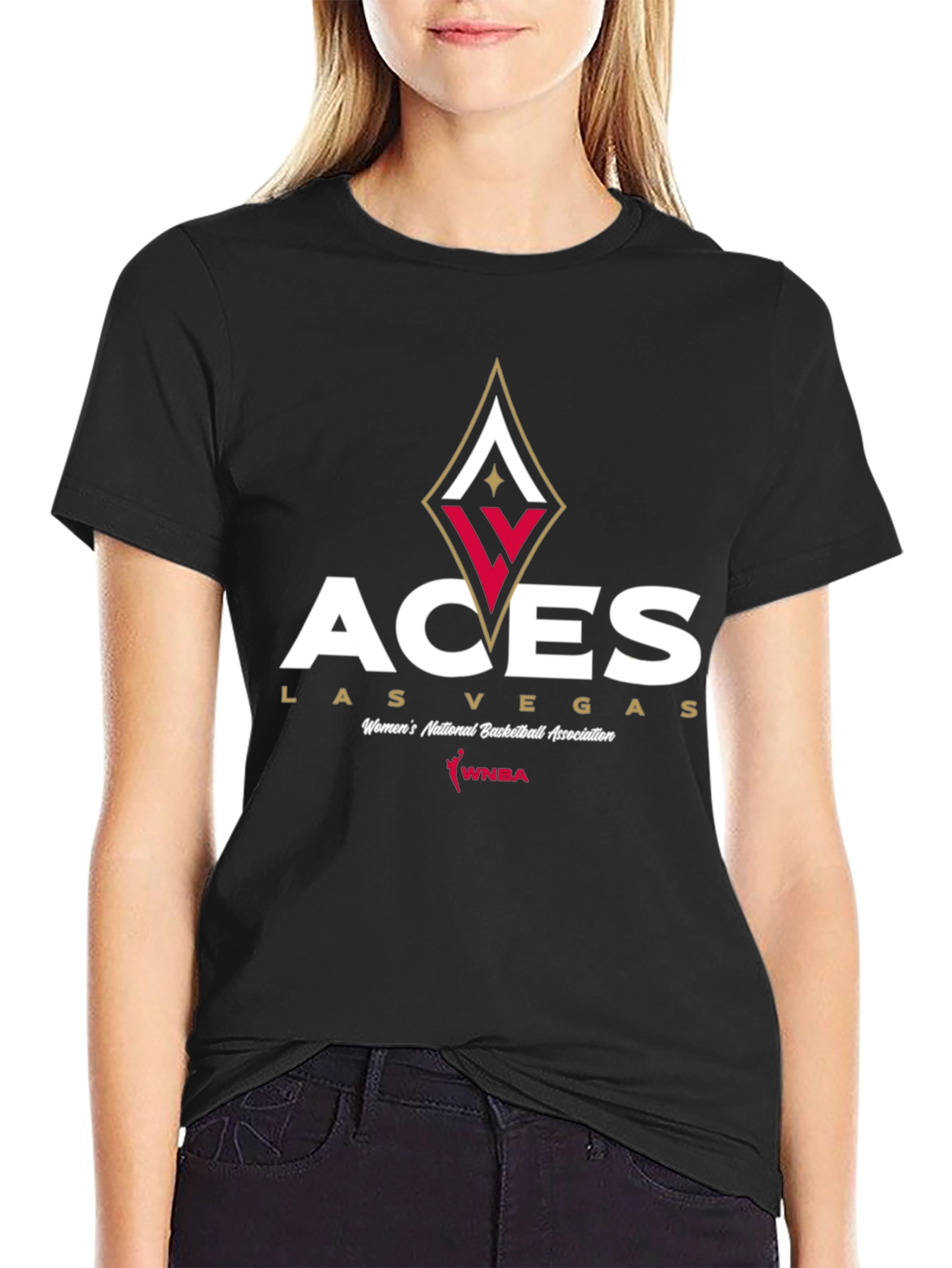 Las Vegas Aces WNBA Black T-Shirt