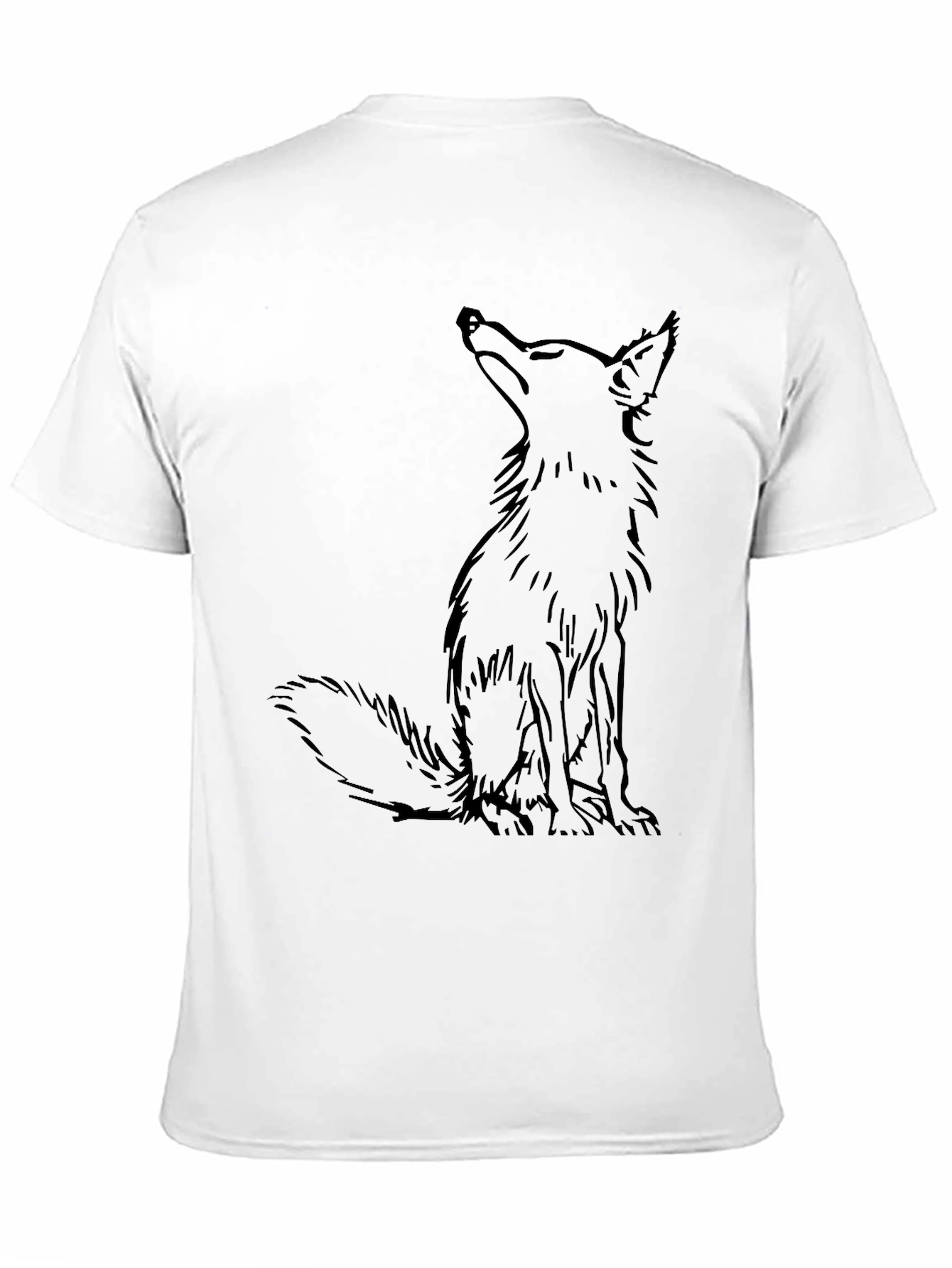 Black Fox Graphic Tee - Stylish Mens T-Shirt