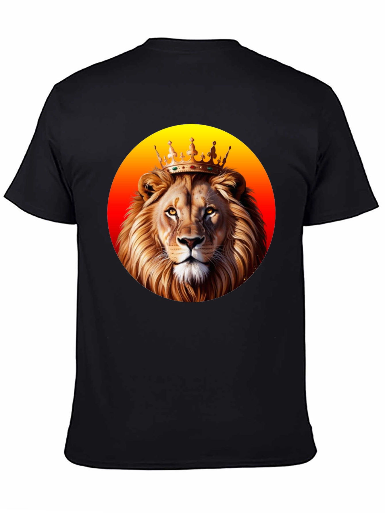 King Lion Graphic T-Shirt - Black