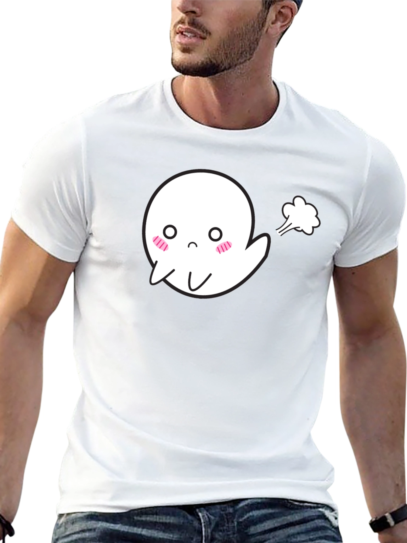 Funny Farting Ghost T-Shirt - Halloween Tee