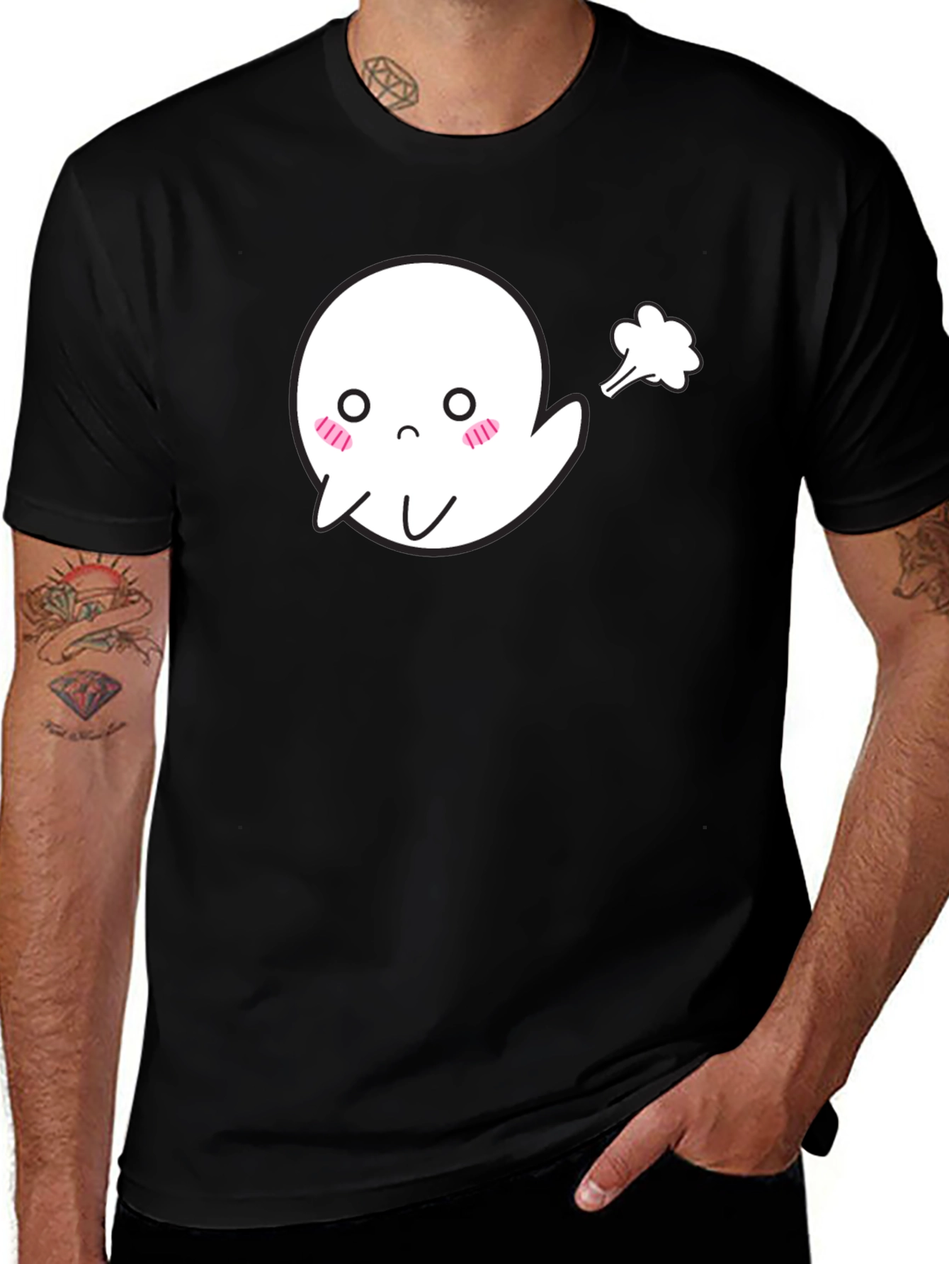 Funny Farting Ghost T-Shirt - Halloween Tee