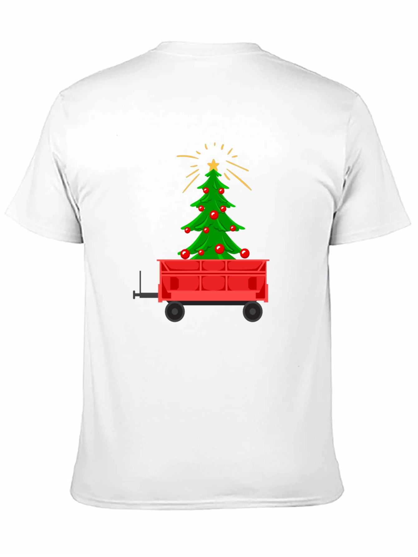 Christmas Tree in Wagon Graphic Tee