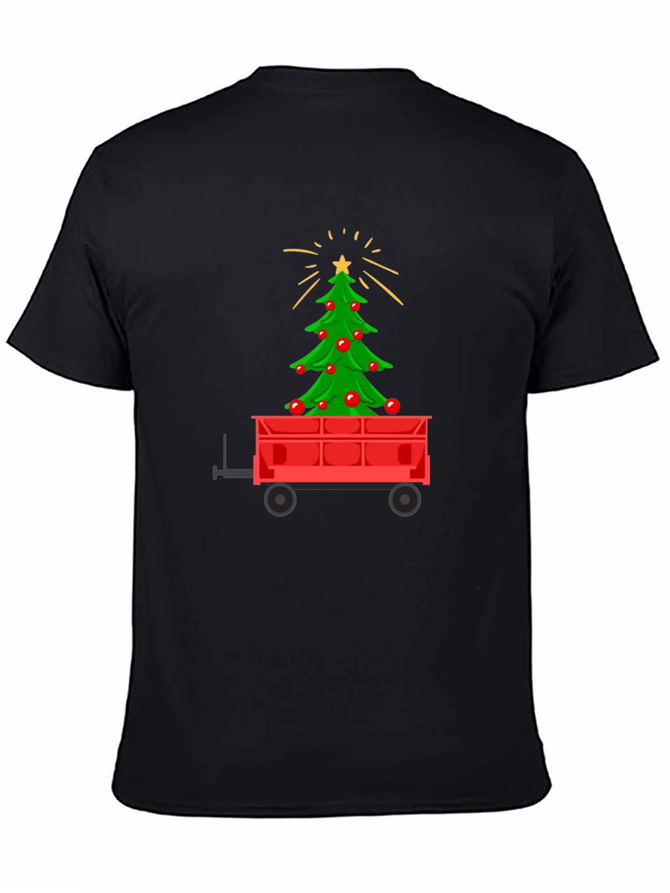 Christmas Tree in Wagon Graphic Tee