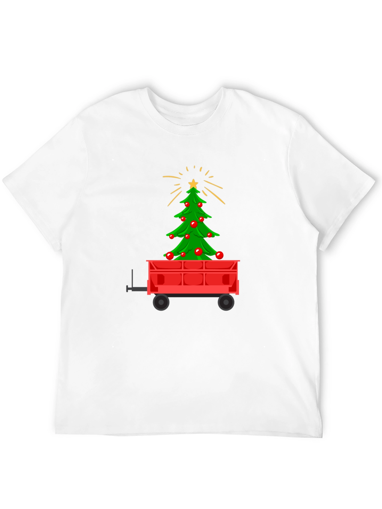 Christmas Tree in Wagon Graphic Tee