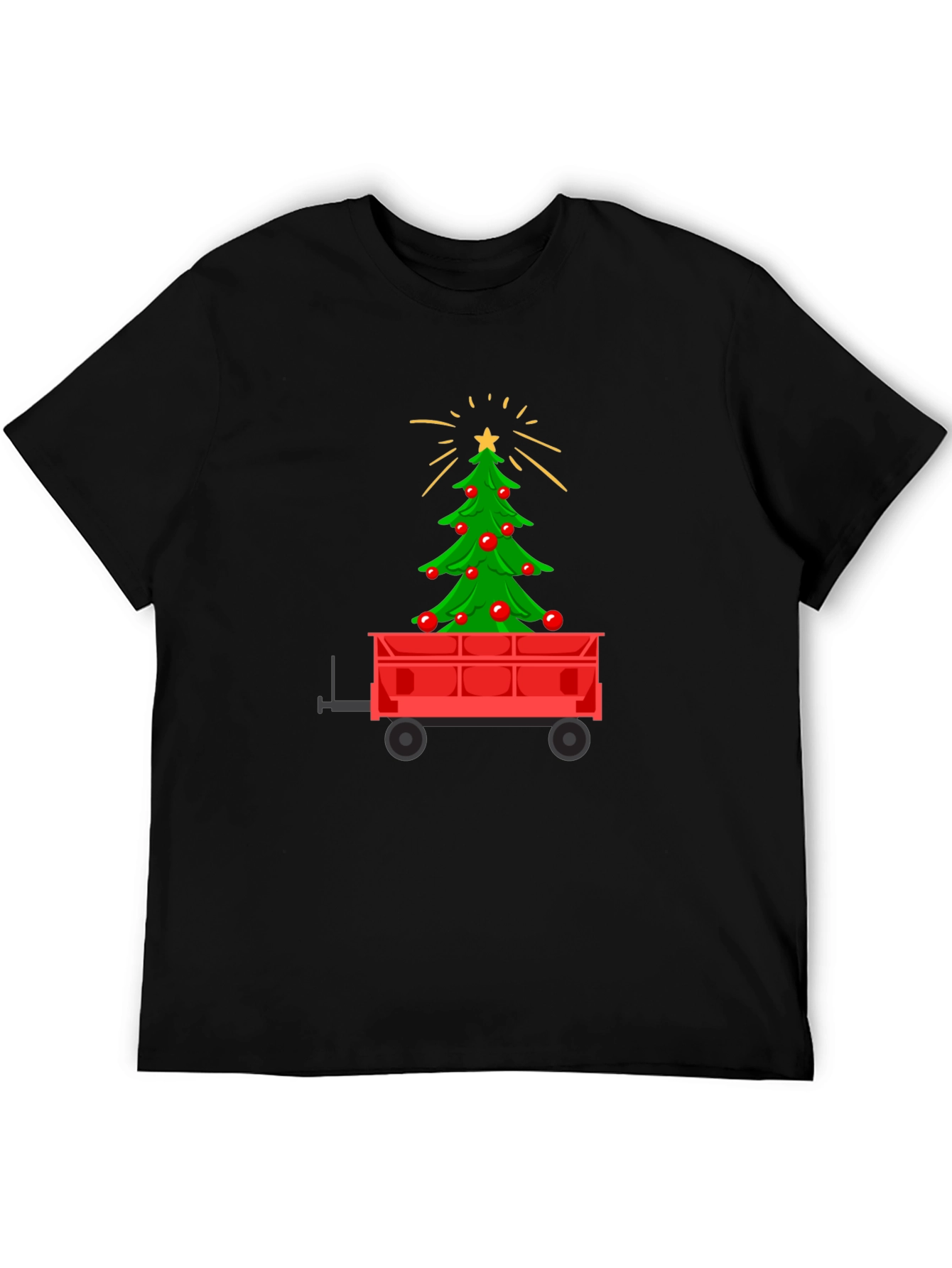 Christmas Tree in Wagon Graphic Tee