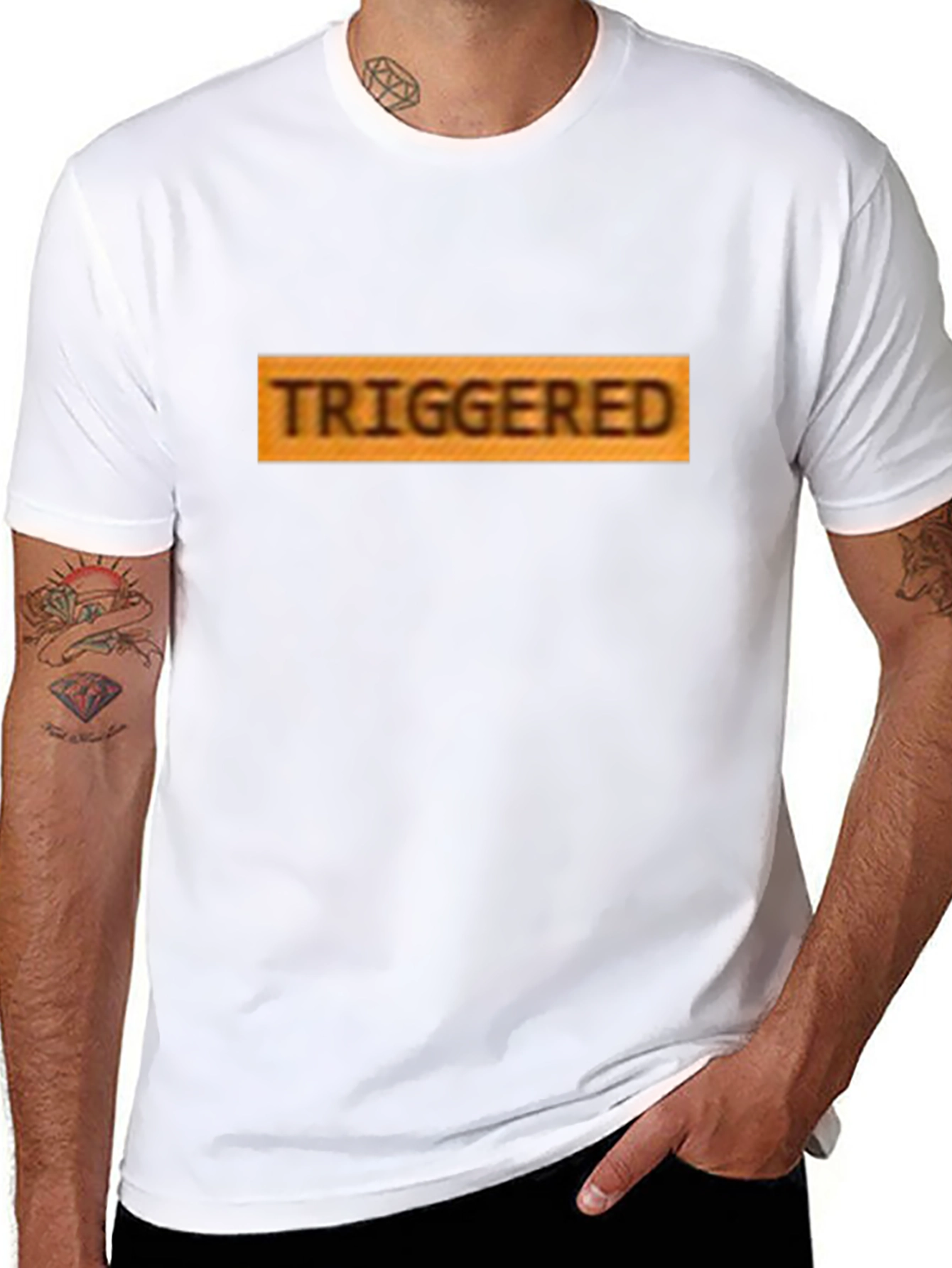 Triggered Graphic Tee - Black Short Sleeve T-Shirt