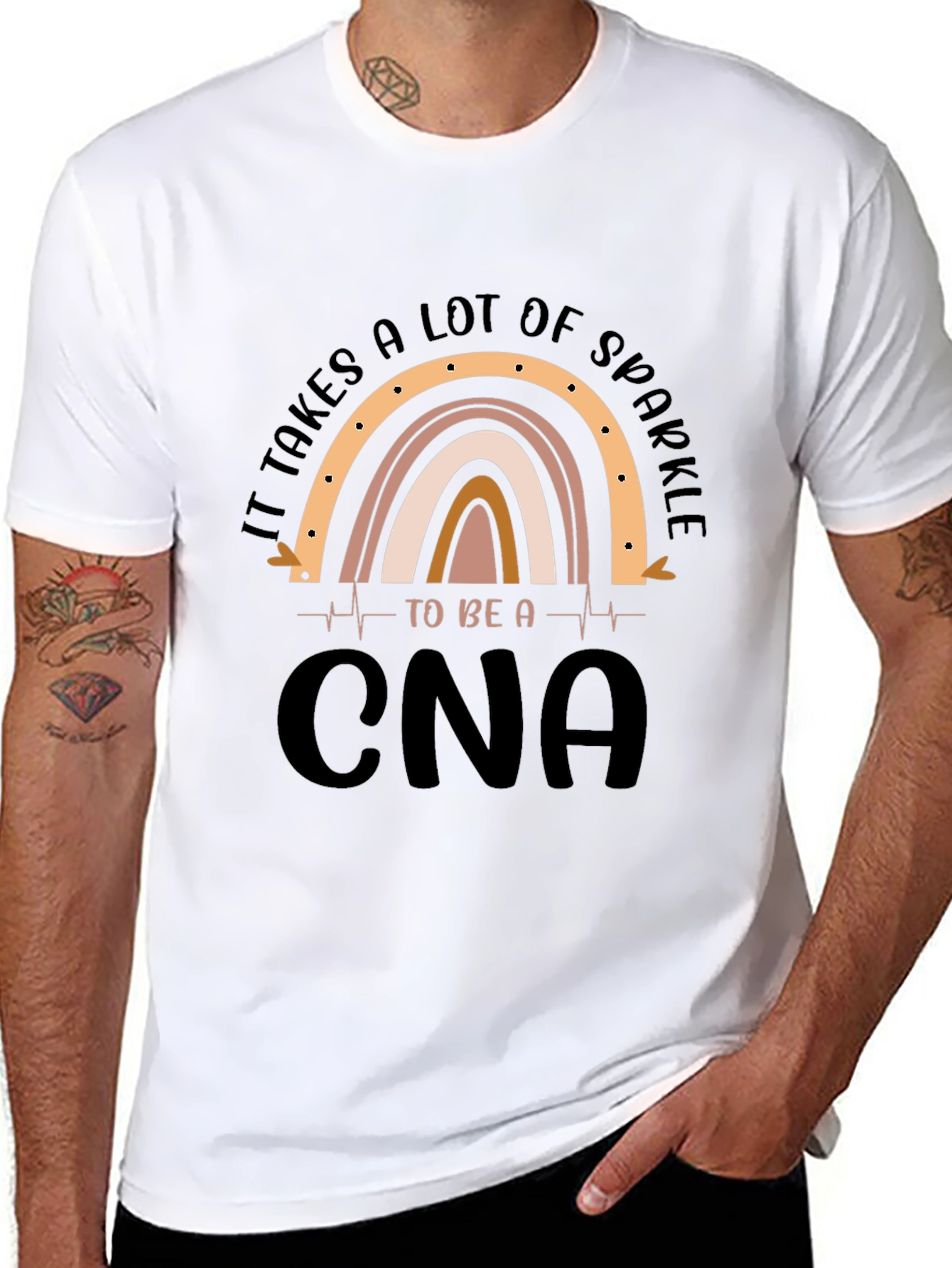 Sparkle CNA T-Shirt - Certified Nursing Assistant Apparel