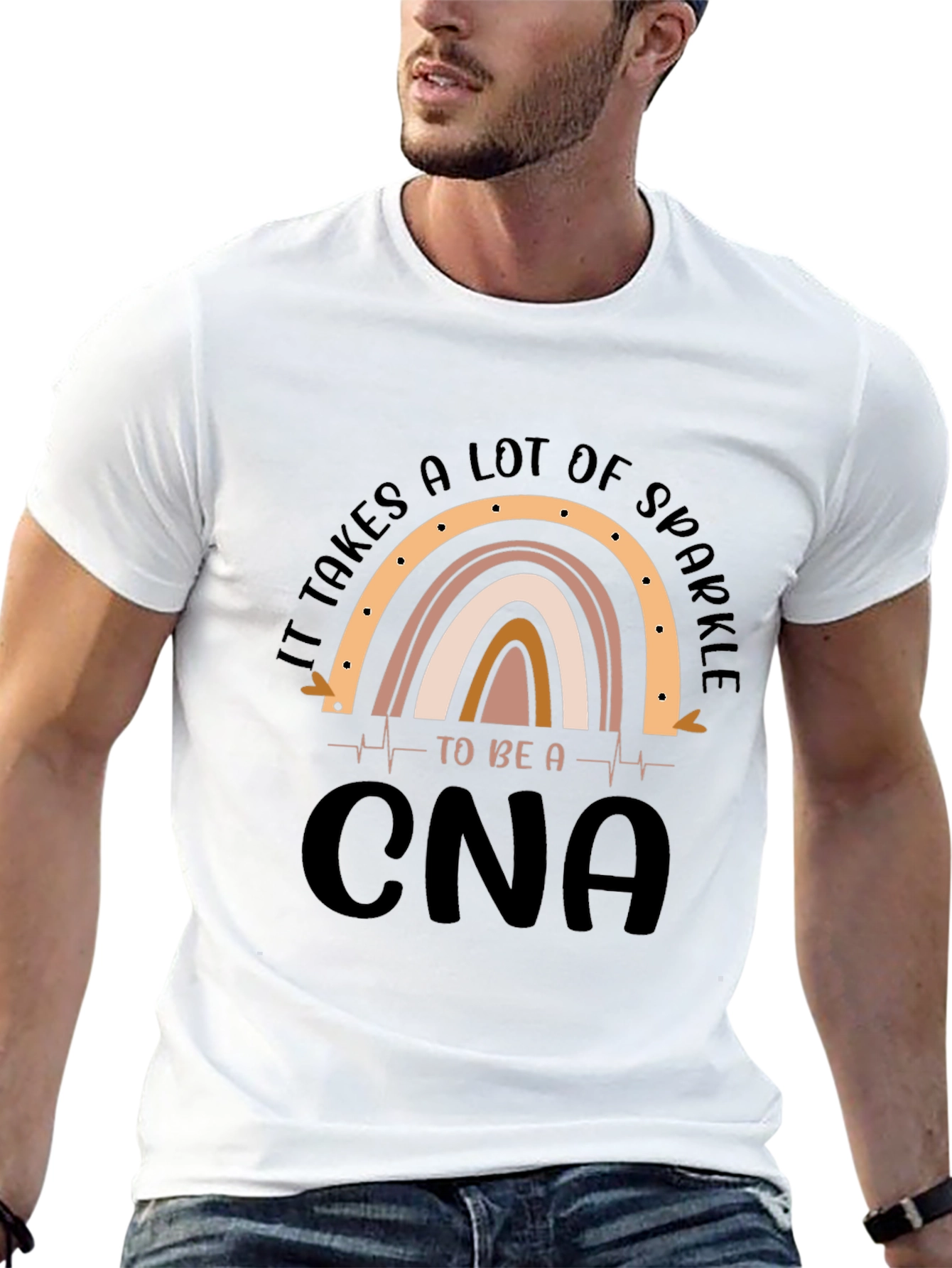 Sparkle CNA T-Shirt - Certified Nursing Assistant Apparel