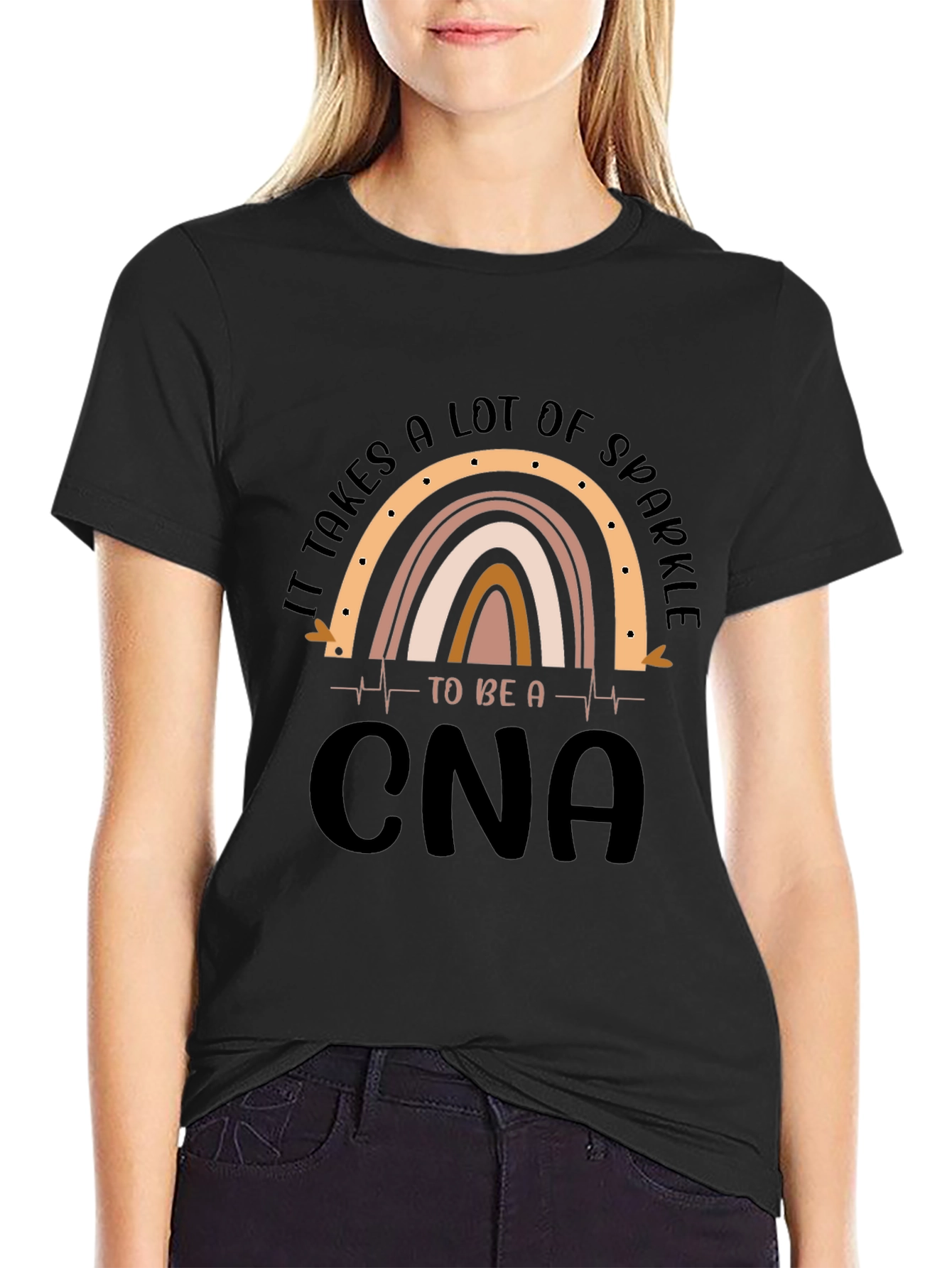 Sparkle CNA T-Shirt - Certified Nursing Assistant Apparel