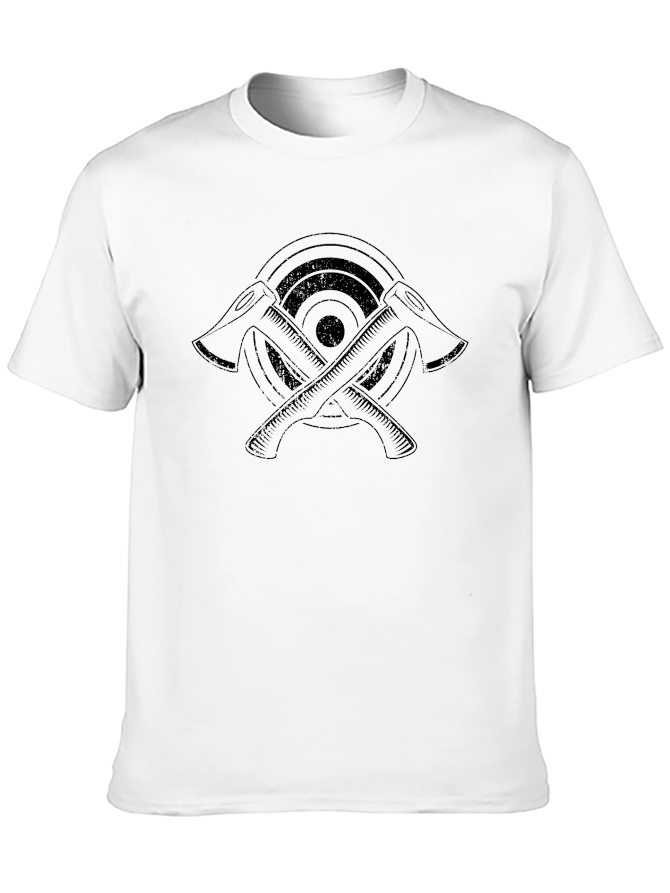 Axe Throwing Target Black Graphic Tee