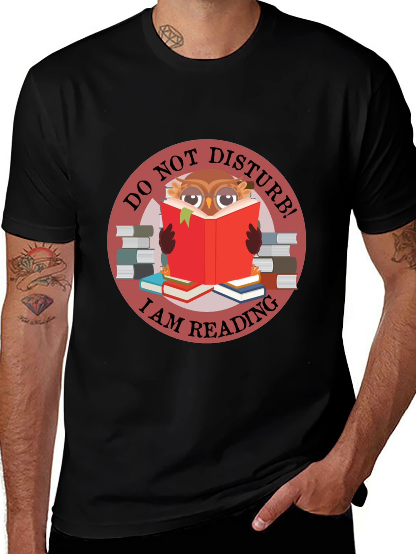 Do Not Disturb Owl Reading T-Shirt