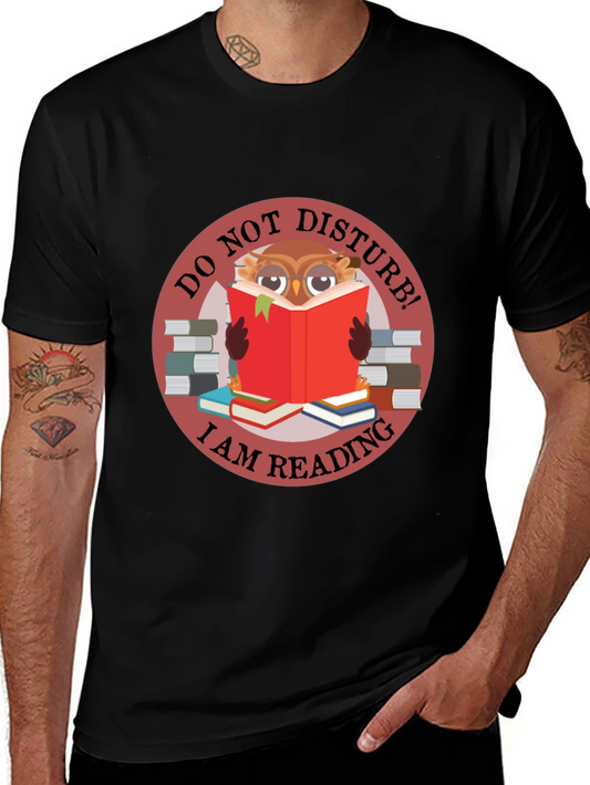 Do Not Disturb Owl Reading T-Shirt