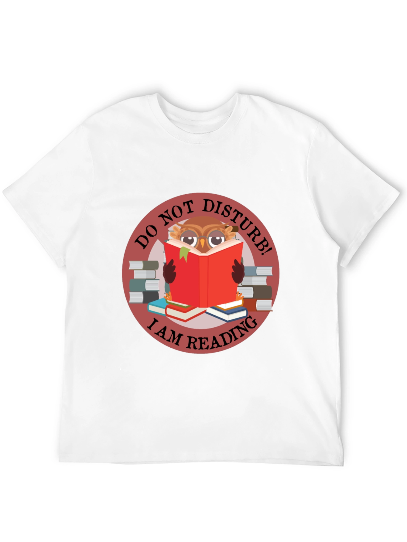 Do Not Disturb Owl Reading T-Shirt