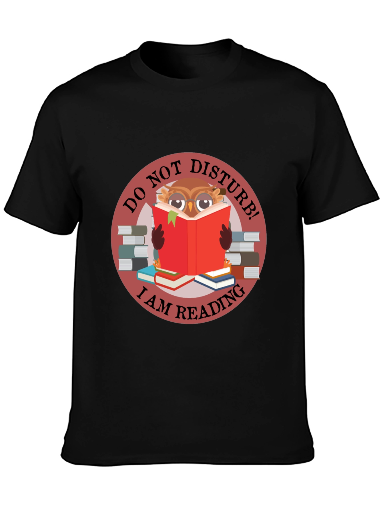 Do Not Disturb Owl Reading T-Shirt