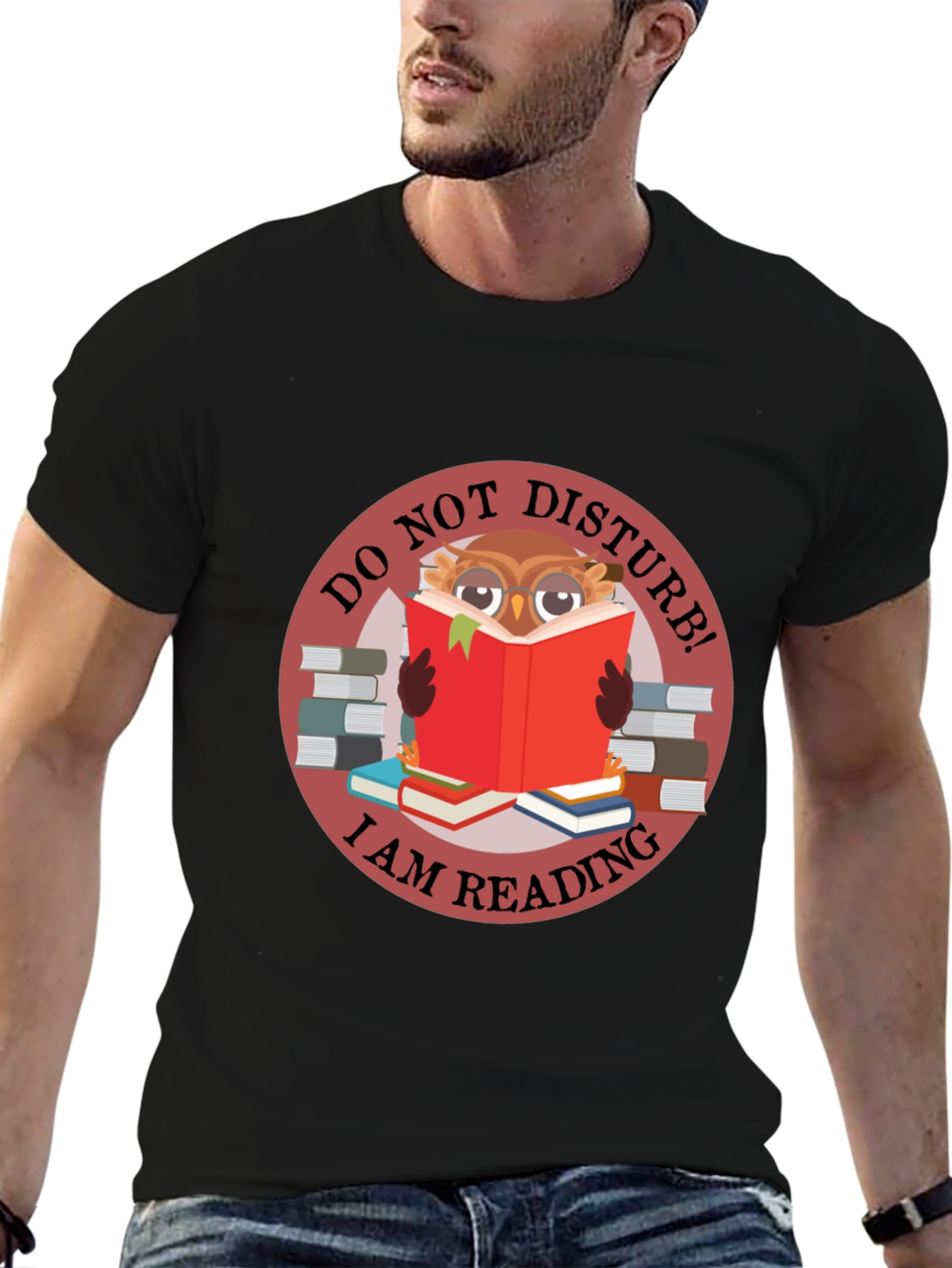 Do Not Disturb Owl Reading T-Shirt