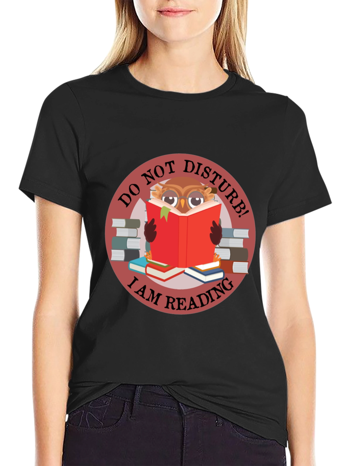 Do Not Disturb Owl Reading T-Shirt