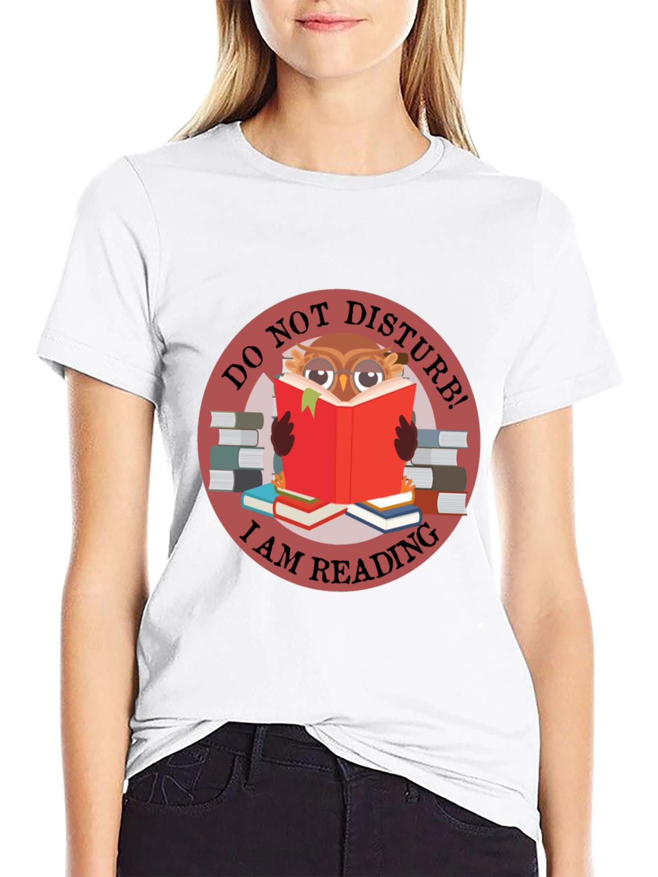 Do Not Disturb Owl Reading T-Shirt