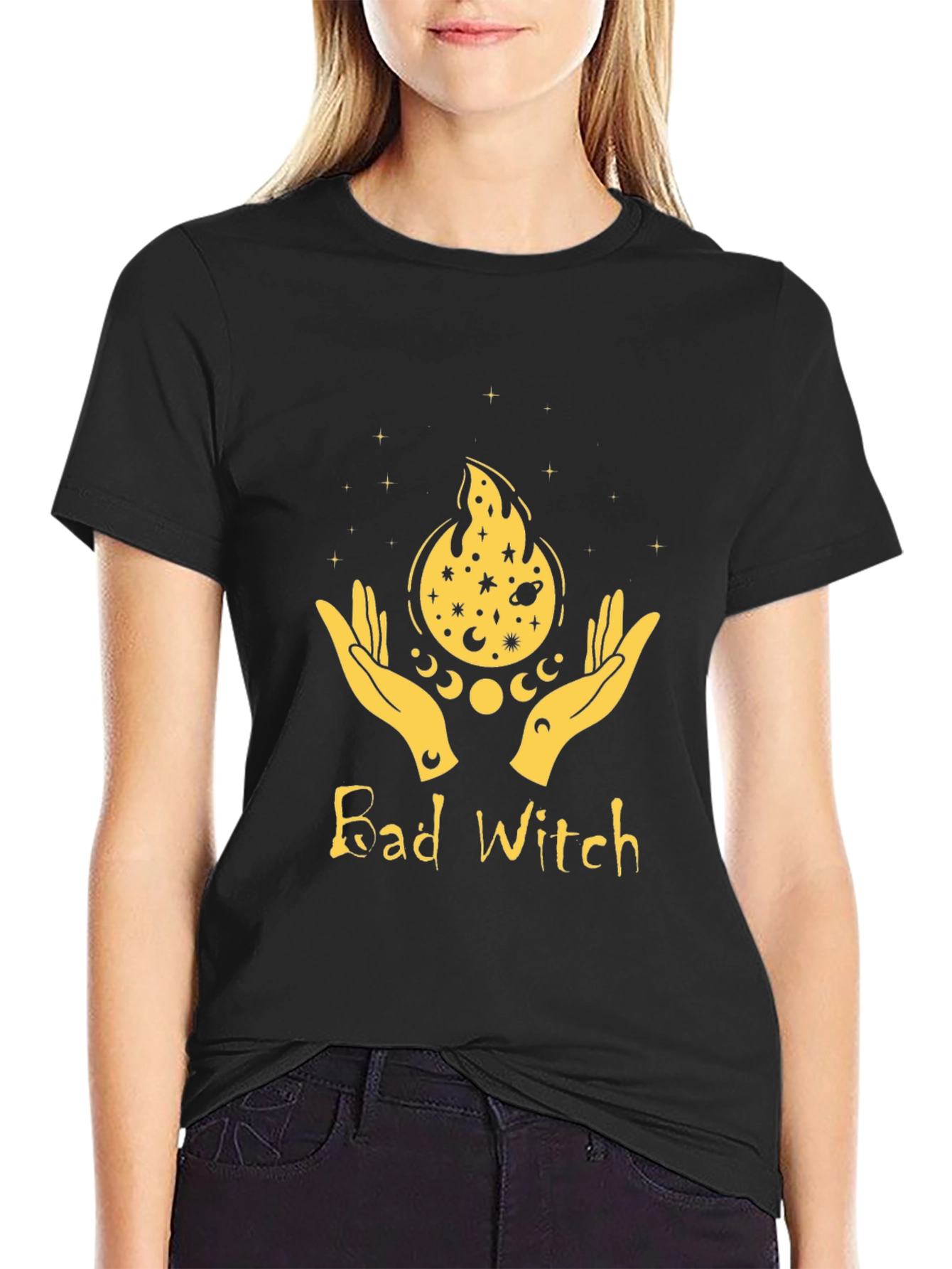 Bad Witch Graphic Tee - Unisex Black T-Shirt