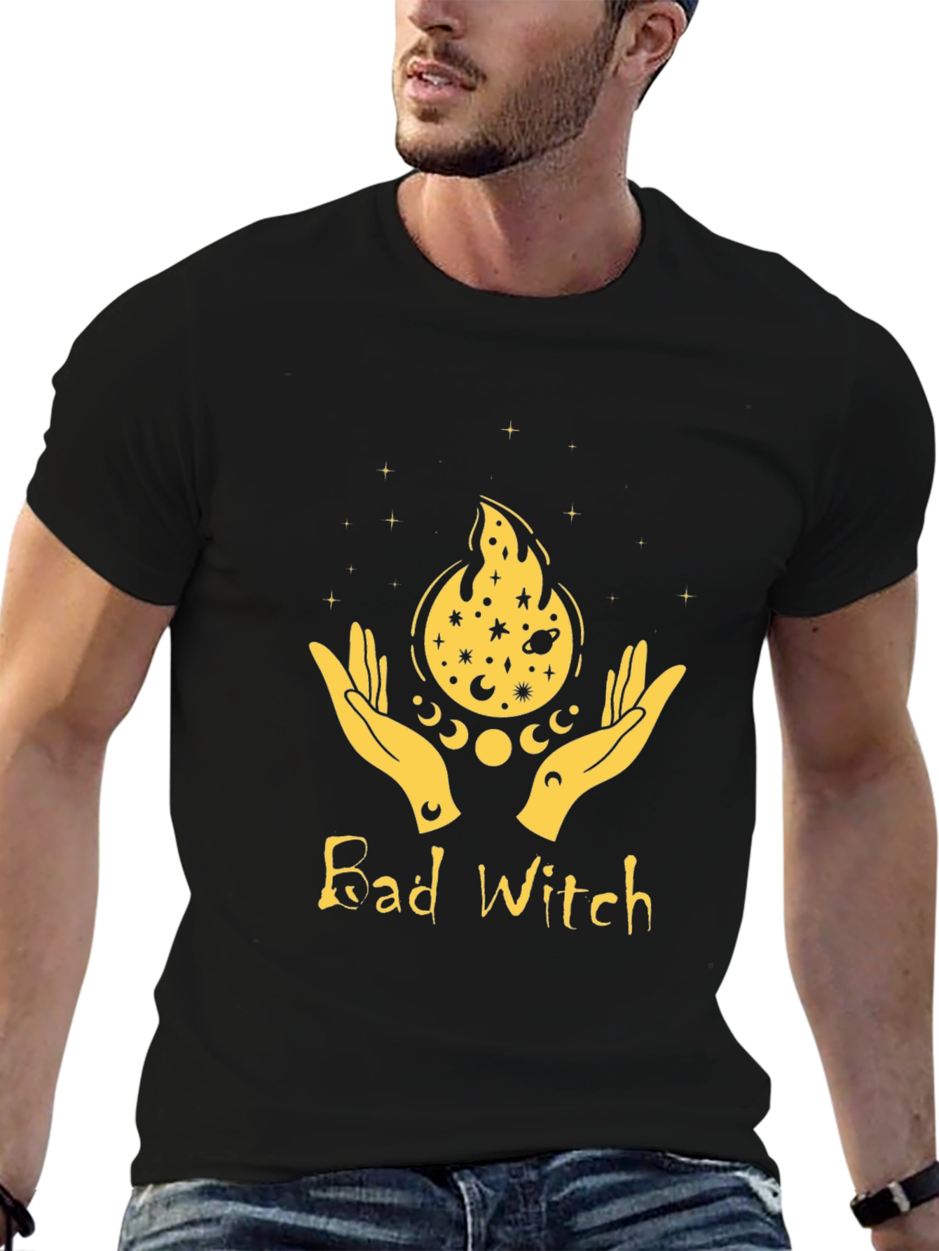 Bad Witch Graphic Tee - Unisex Black T-Shirt