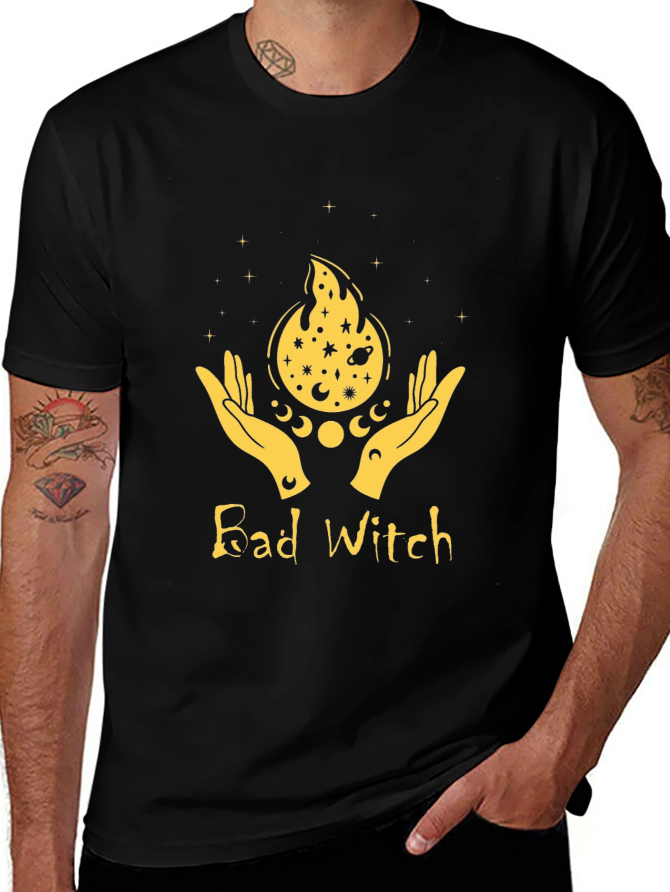 Bad Witch Graphic Tee - Unisex Black T-Shirt